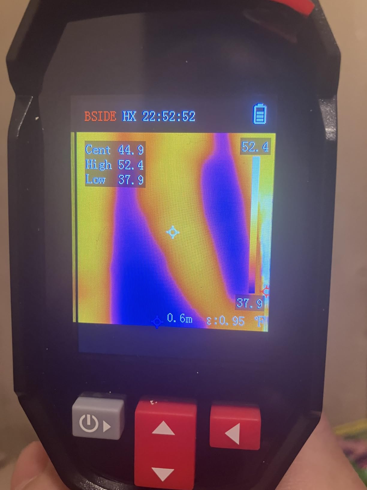 BSIDE Thermal Imaging Camera 240 x 240 Resolution Handheld Infrared IR Camera, 15 Thermal Palettes with 320 x 240 Full-Viewing TFT Display for Home Inspection HVAC Heat Pump Circuit Break, -4℉~1022℉ customer photo 2