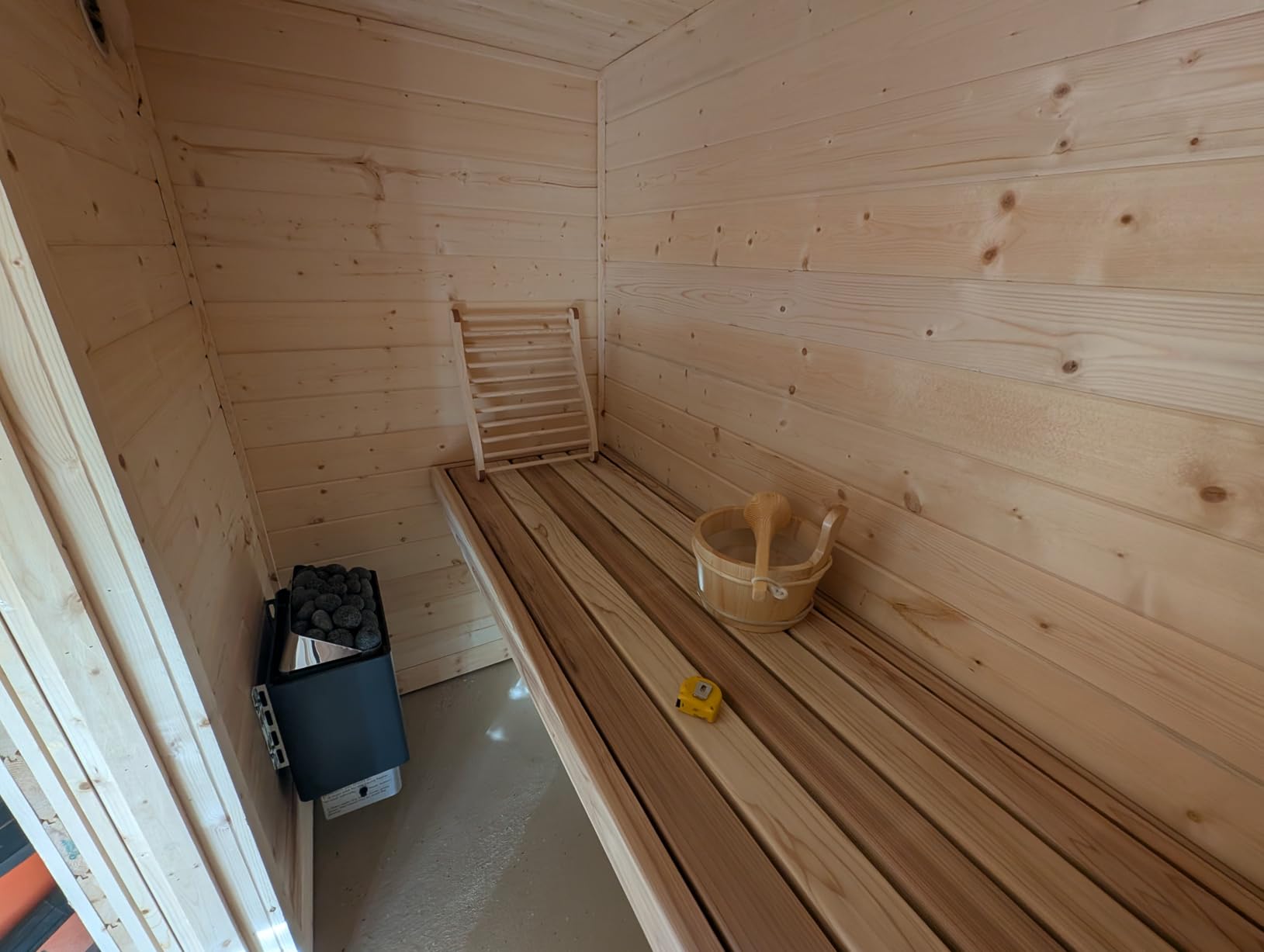 Premium Sauna Rocks for Electric and Wood Burning Sauna Heaters - 33lbs A+ Grade Natural Vulcanite - Crack Resistant & Superior Heat Retention Sauna Stones - Fast Heating & Long Lasting Steam customer photo 2
