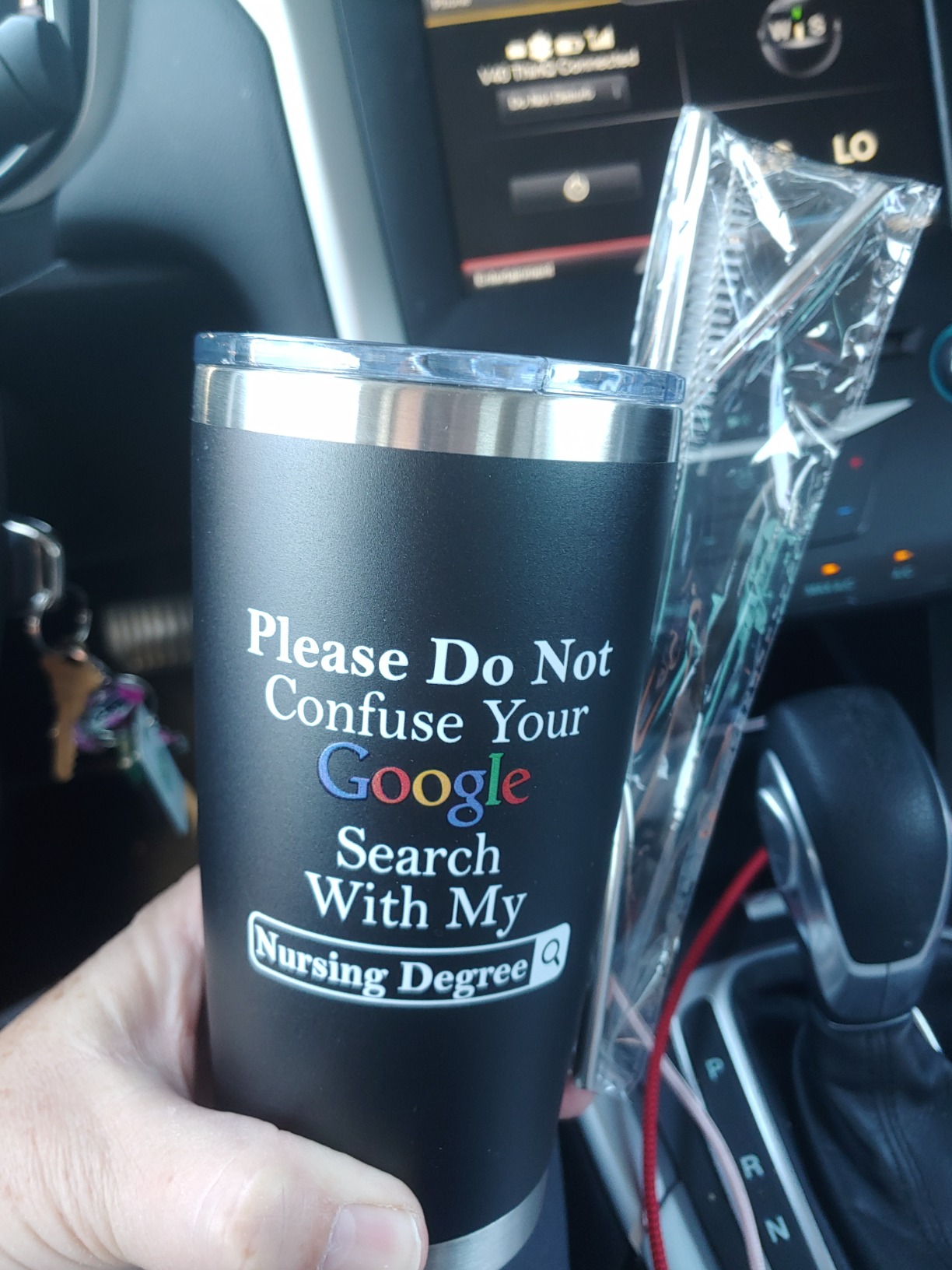 KLUBI Nurse Gifts for Women Men - Calm Down I've Done This on a Mannequin, Funny Calm Down Nurse Tumbler 20oz, Nurse Coffee Mug, Nurses Week, RN Graduation Gift customer photo 1