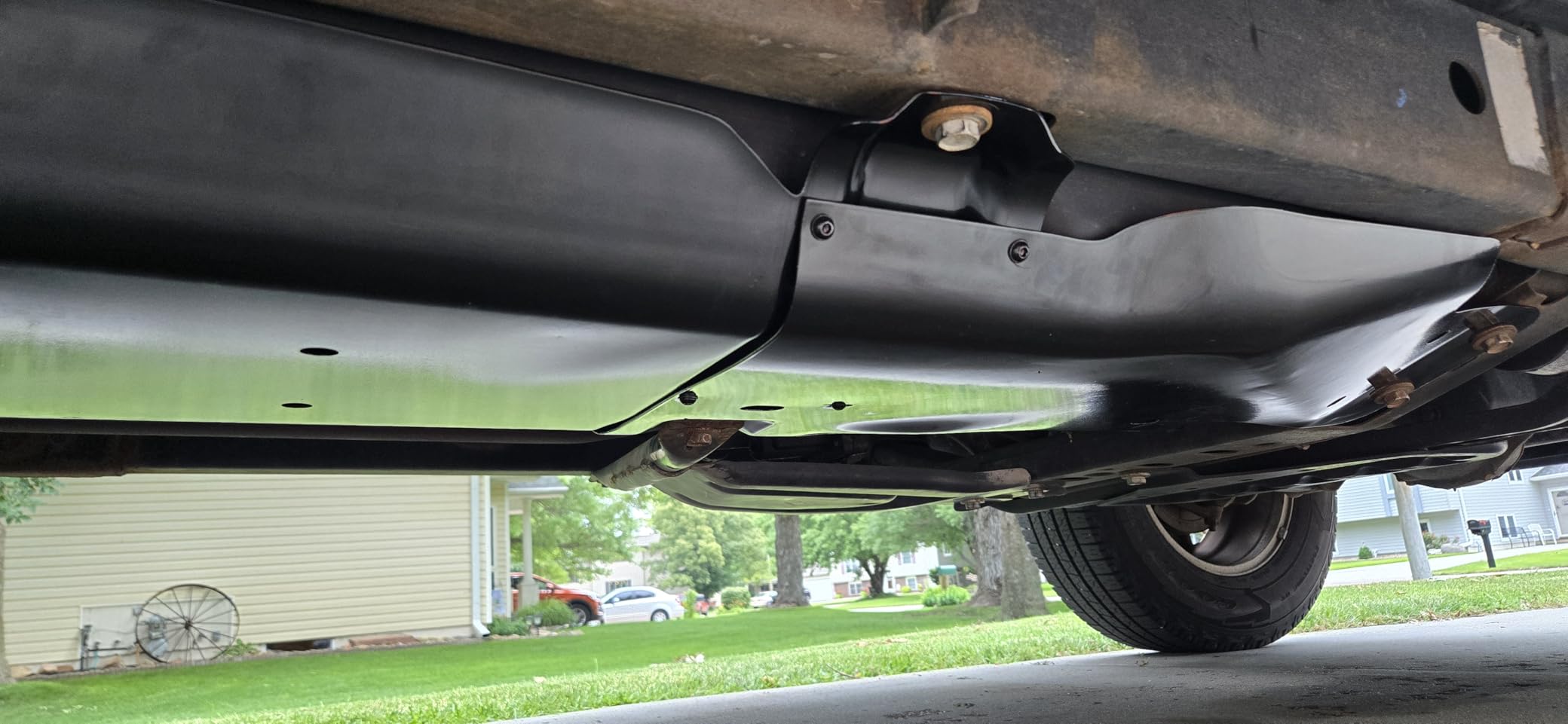 Fuel Tank Skid Plate Guard Compatible with 2007-2018 Jeep Wrangler 4 Door Powder Coated Heavy Duty Steel customer photo 1