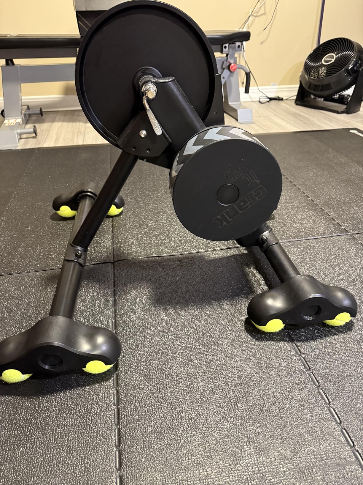 Only for Core V1, Rocker Feet Adapters with Tennis Balls 4 Pack, Thick Injection-Molded Accessory for Wahoo Kickr Indoor Bike Cycling Smart Trainers to Make Your Riding More Comfortable customer photo 1