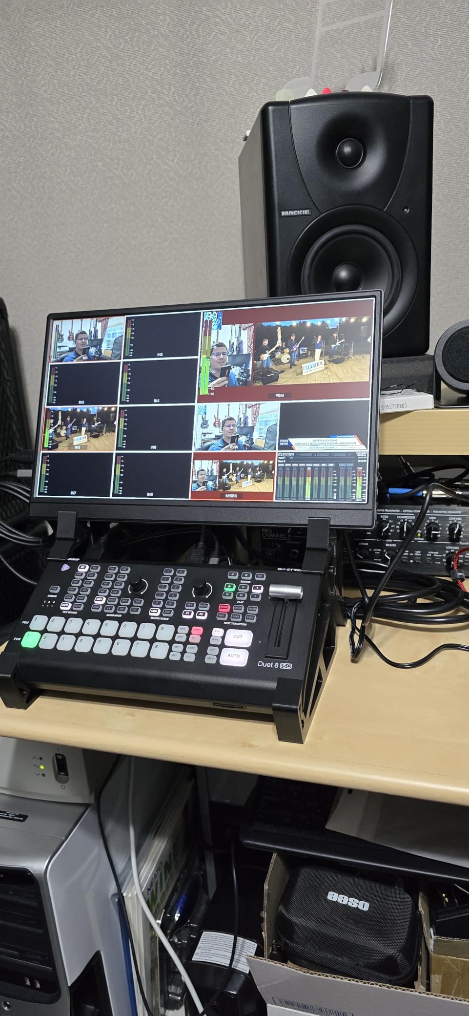 Osee GoStream Duet 8 ISO, 8 Channels Video Switcher with 4 4K-HDMI, 4 SDI, and 4 NDI HX/ 4 SRT/ 4 RTMP/ 2 Webcam customer photo 3