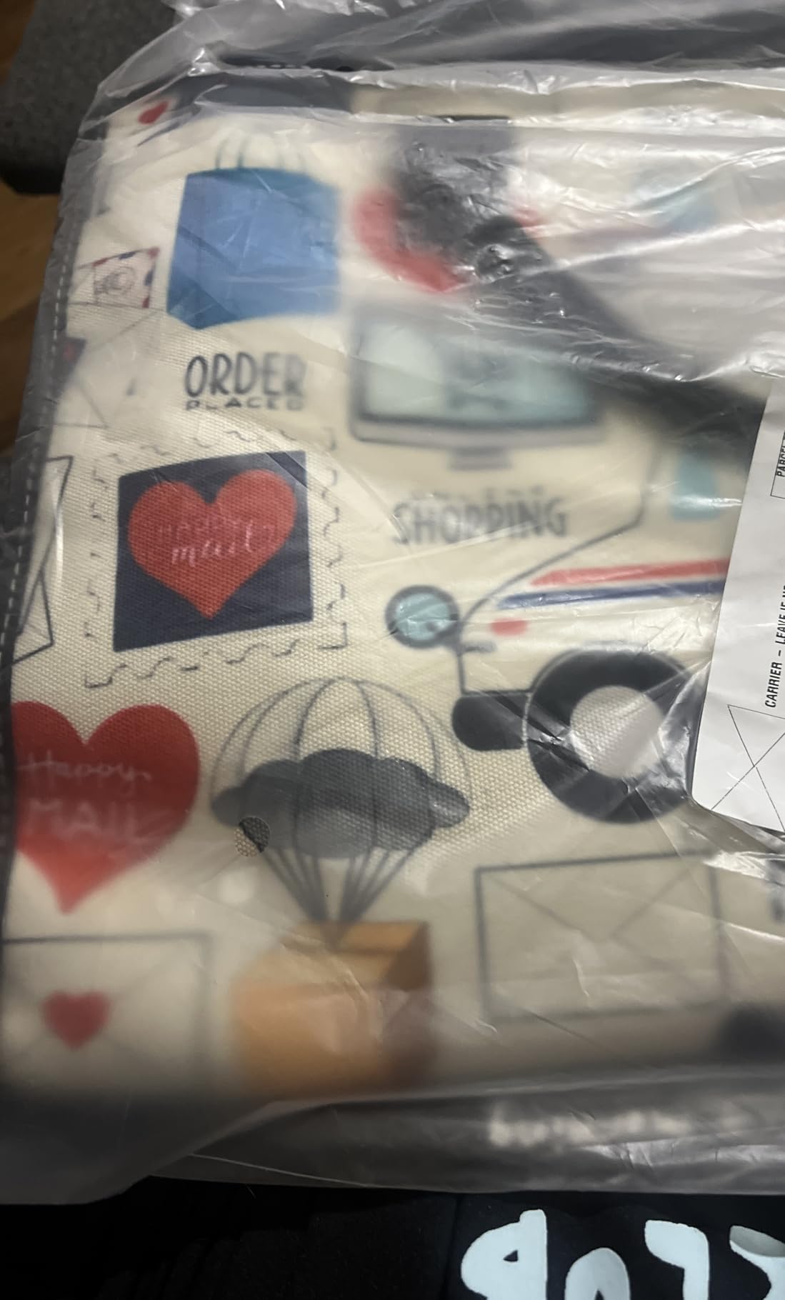WZMPA Mail Carrier Tote Bag Postal Worker Gift Deliveryman Reusable Grocery Bag Courier Merchandise customer photo 1