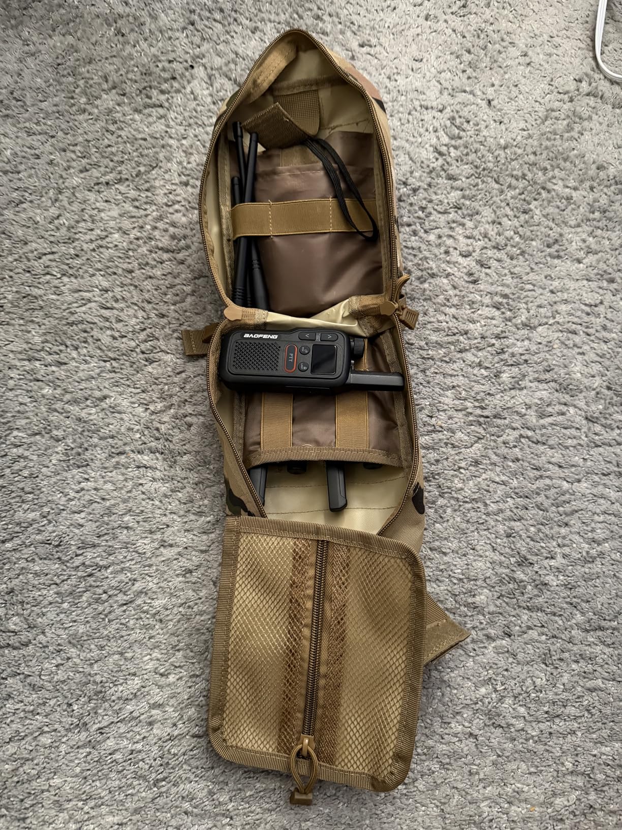 Ham Radio Go Bag with Tear-Away Hook and Loop Back - Molle Compatible, Multi-Pocket Design for Radios, Cables, and Gear - Great for Radio Bugout Bag and Survival Kit customer photo 2