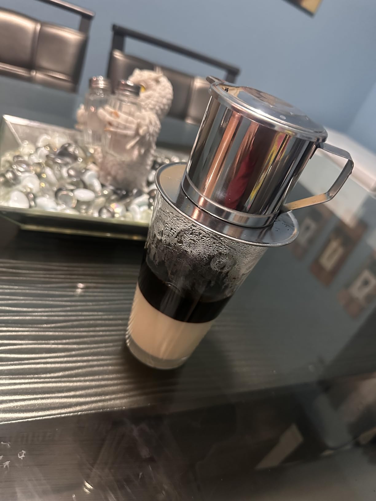 Birdee Vietnamese Coffee Dripper - Stainless Steel 8 oz Phin Filter, Dishwasher Safe customer photo 2