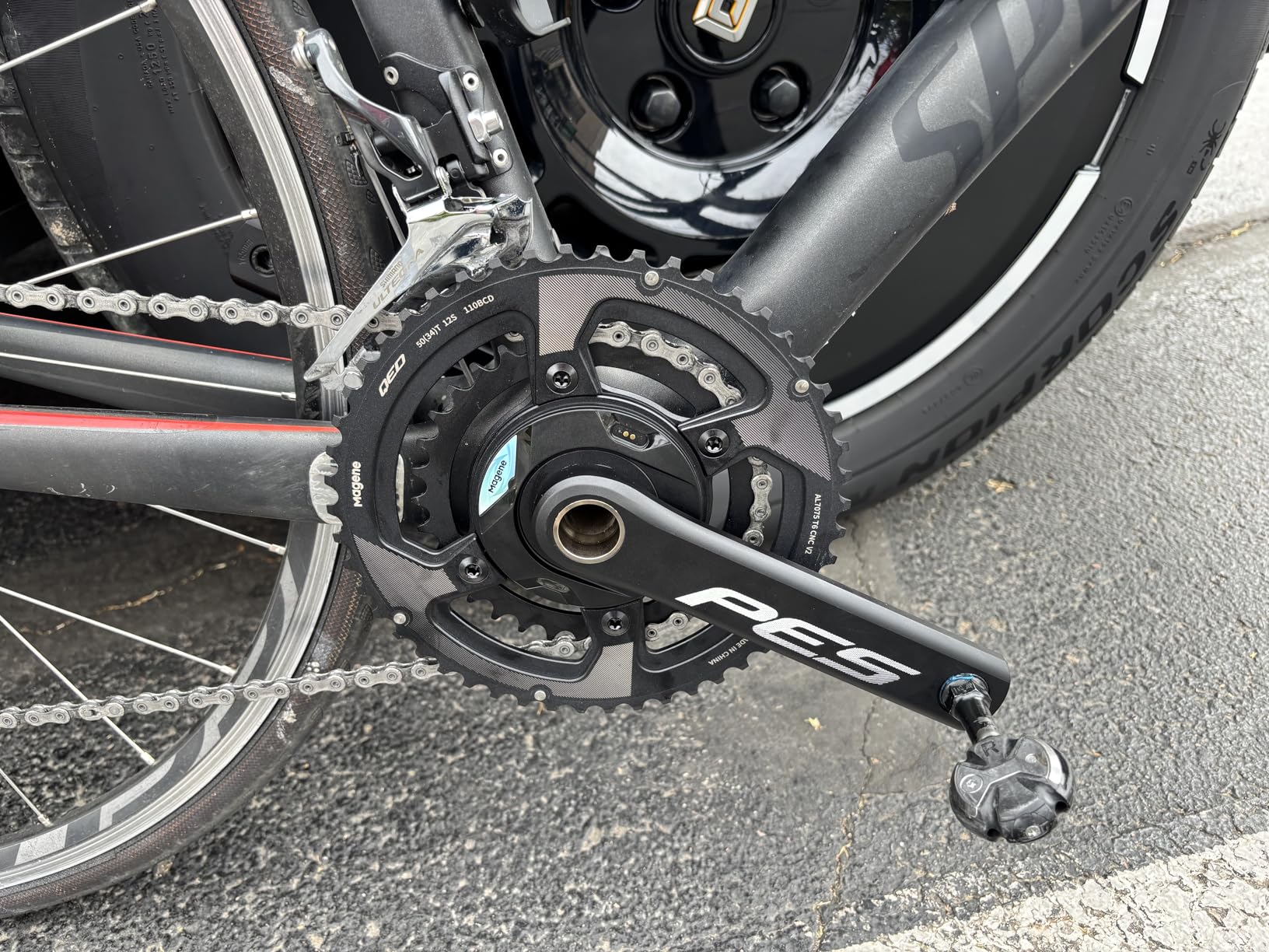 Magene PES P505/P515 Power Meter Crankset - +/-1% Accuracy, 625g Lightweight, 380H Battery, 110BCD, ANT+/Bluetooth, IPX7 Waterproof for Cycling customer photo 1