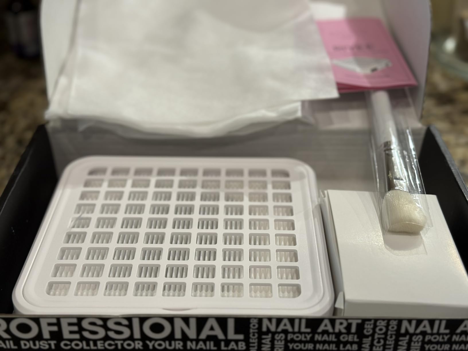Makartt Professional Nail Dust Collector - Powerful Dust Collector Nail Tech Quite Suction Machine for Acrylic Nails Manicure & Pedicure Salon & Home Use Includes 10pcs Filters & Dust Brush customer photo 1