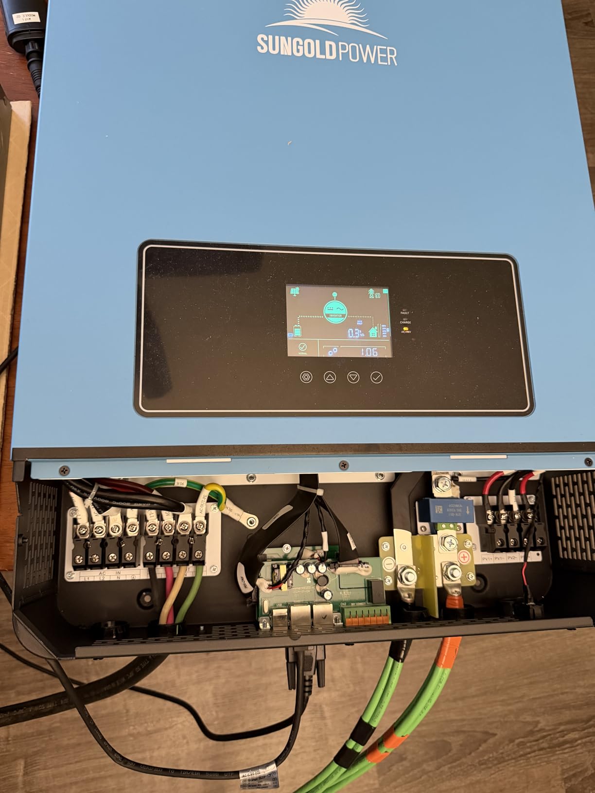 SUNGOLDPOWER 10000W 48V Solar Inverter, Built-in 2 MPPTs, Max 200A Battery Charging, Split Phase AC Input/Output 120V/240V(settable),Pure Sine Wave (WiFi and BMS COMM) UL1741 SPH10048P customer photo 2