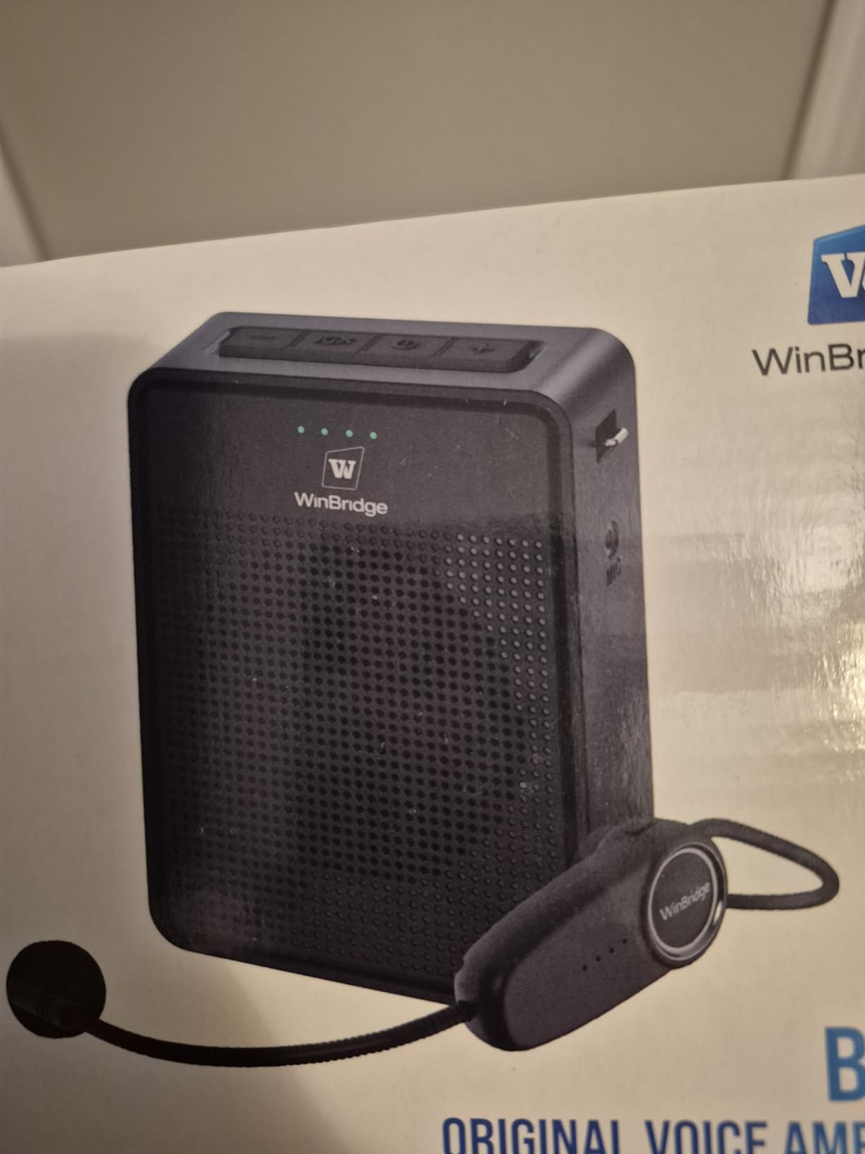 Voice Amplifier Wireless Microphone Headset, Original Sound Ultra Portable Microphone and Speaker, 15W Megaphone Speaker with Bluetooth Mic, Personal PA System for Teachers Classroom Tour Guide B002 customer photo 2