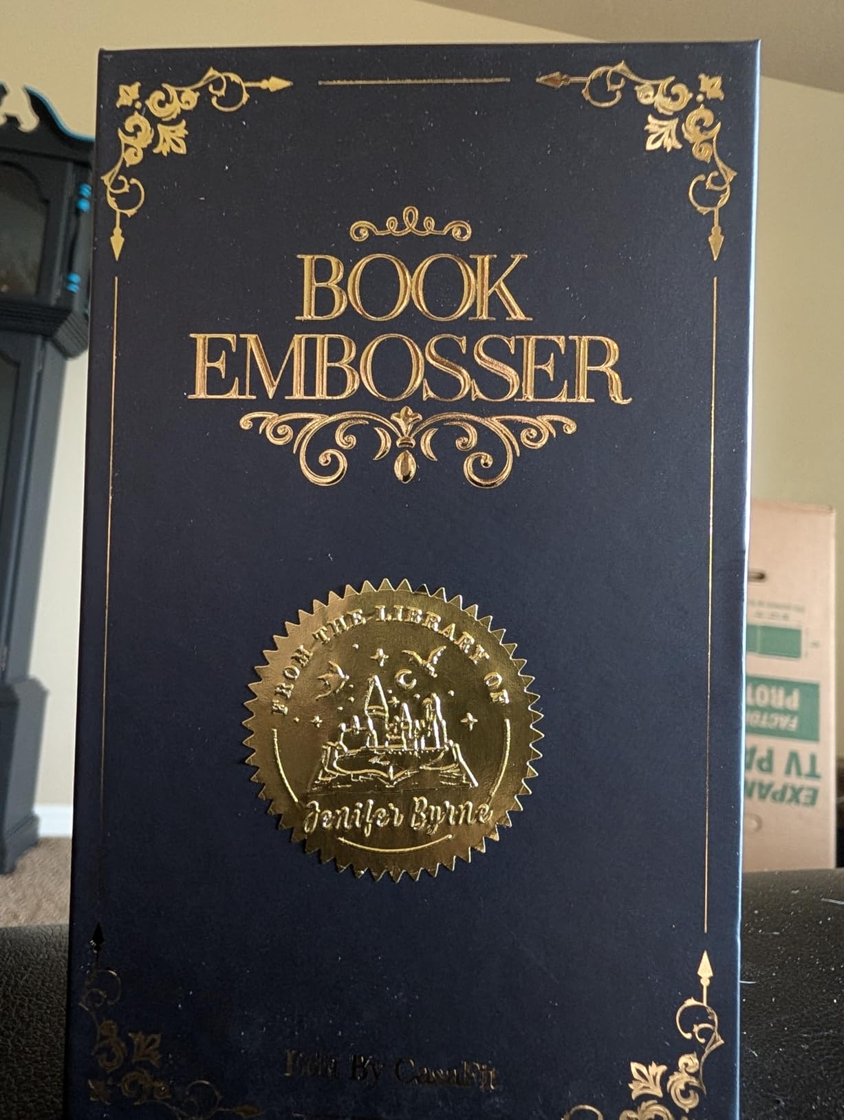 Personalized Book Embosser - Custom Book Stamp for Book Lovers, Libraries, and Gifts, Personalized Embosser with Custom Design customer photo 1