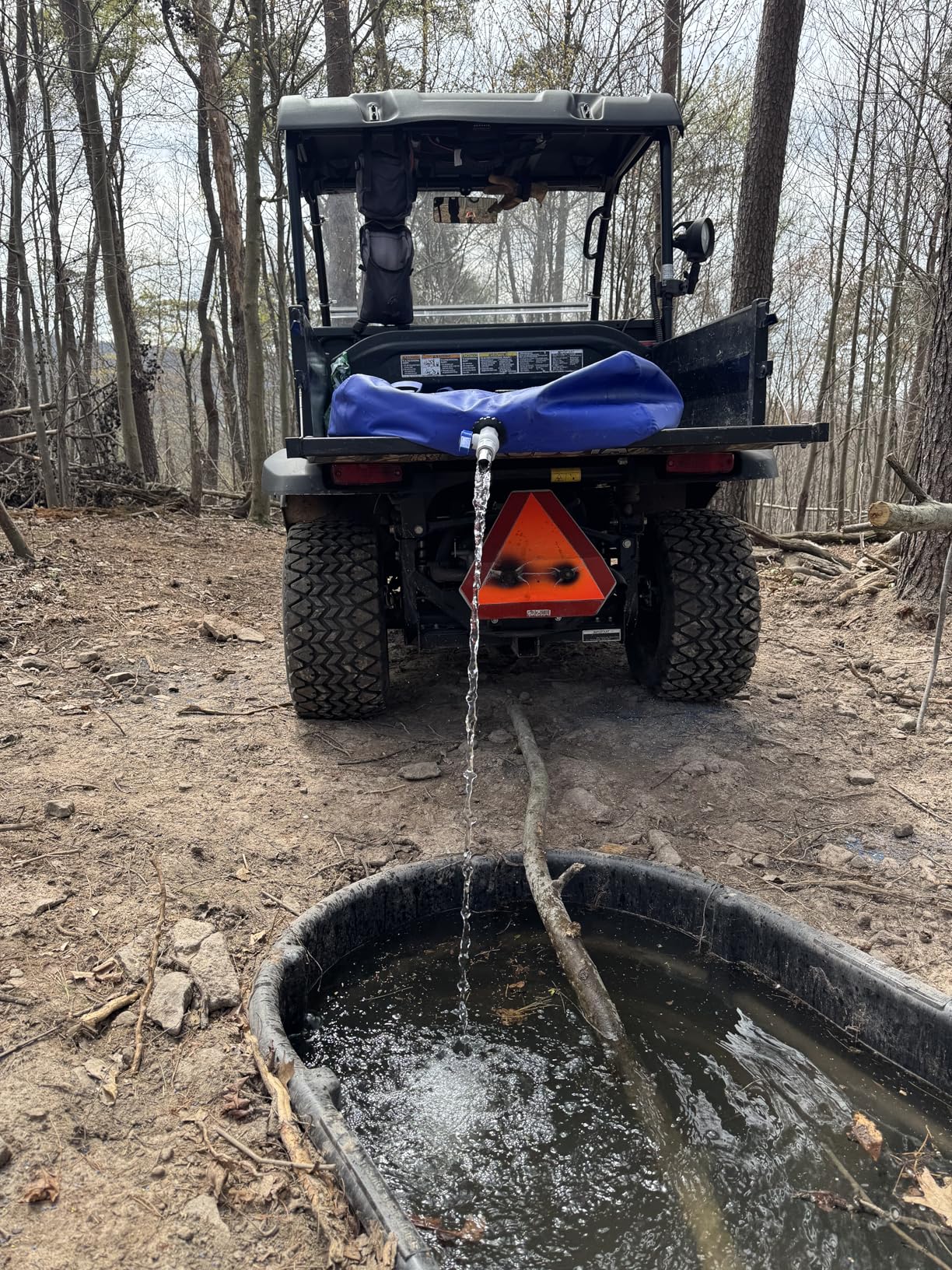 Heavy-Duty Water Storage Bladder - 264.2Gal/1000L with Stainless Steel Fittings, Leak-Proof & Durable Cistern - Portable Tank for Emergency, Farming, Camping, and RV Use customer photo 2