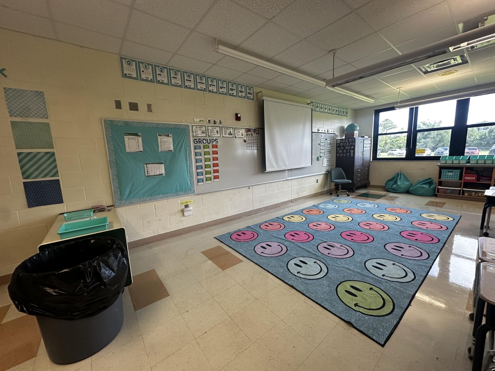 OLEEK Large Classroom Rug Elementary 8x13 - Classroom Rugs for Kids Room - Classroom Carpet Elementary - Kids playroom Rug 8 x 13 - Preschool Rugs for Classroom - Schoolgirl Style Classroom Decor customer photo 2