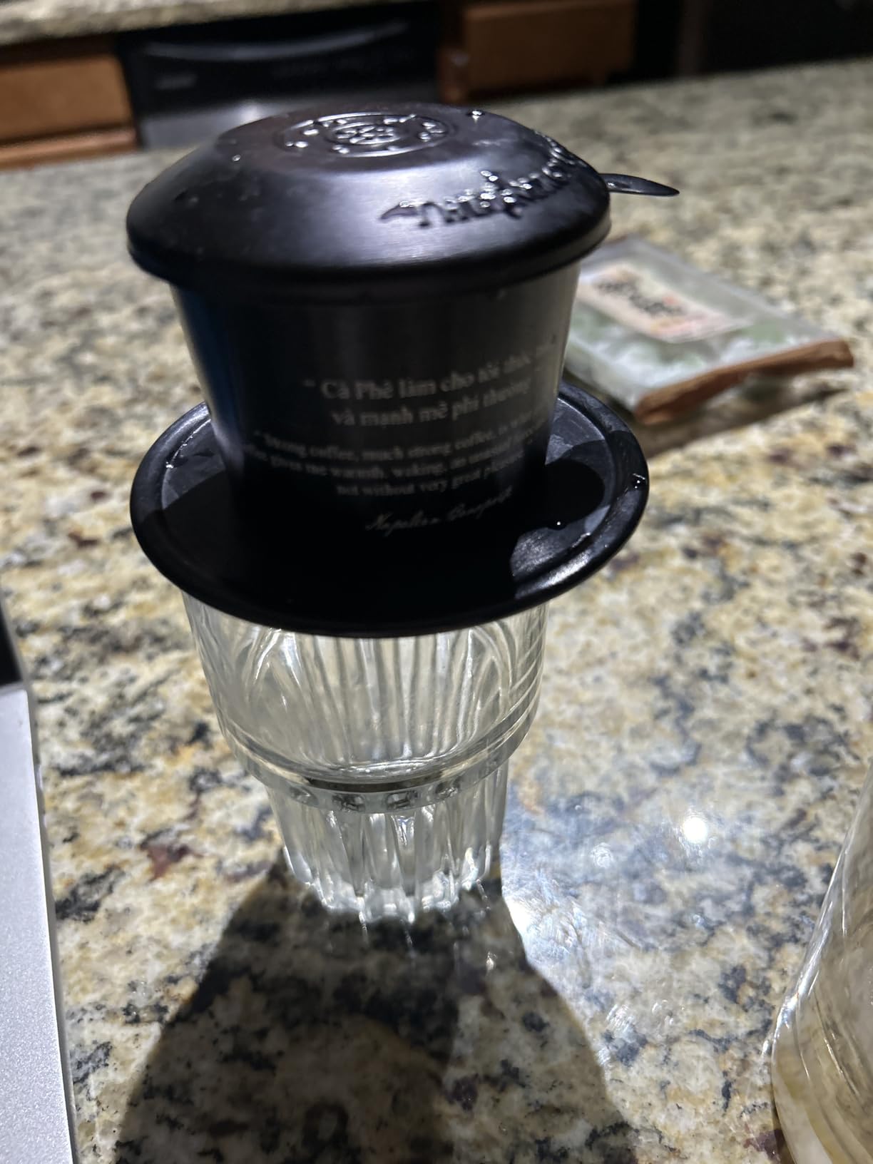 TRUNG NGUYEN LEGEND Vietnamese Pour Over Filter Set, Traditional Phin Drip Coffee Maker, Portable Reusable Coffee Press (Yellow) customer photo 1