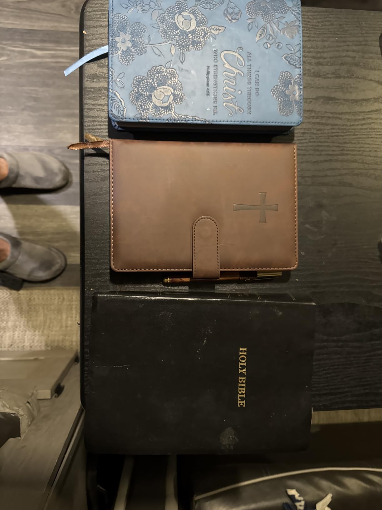 Leather Christian Bible Journal for Men, Prayer Journal for Scripture Study & Daily Devotional, Undated Church Notes Notebook, Jesus Religious Faith Gifts for Pastor, Graduation, Brown customer photo 2