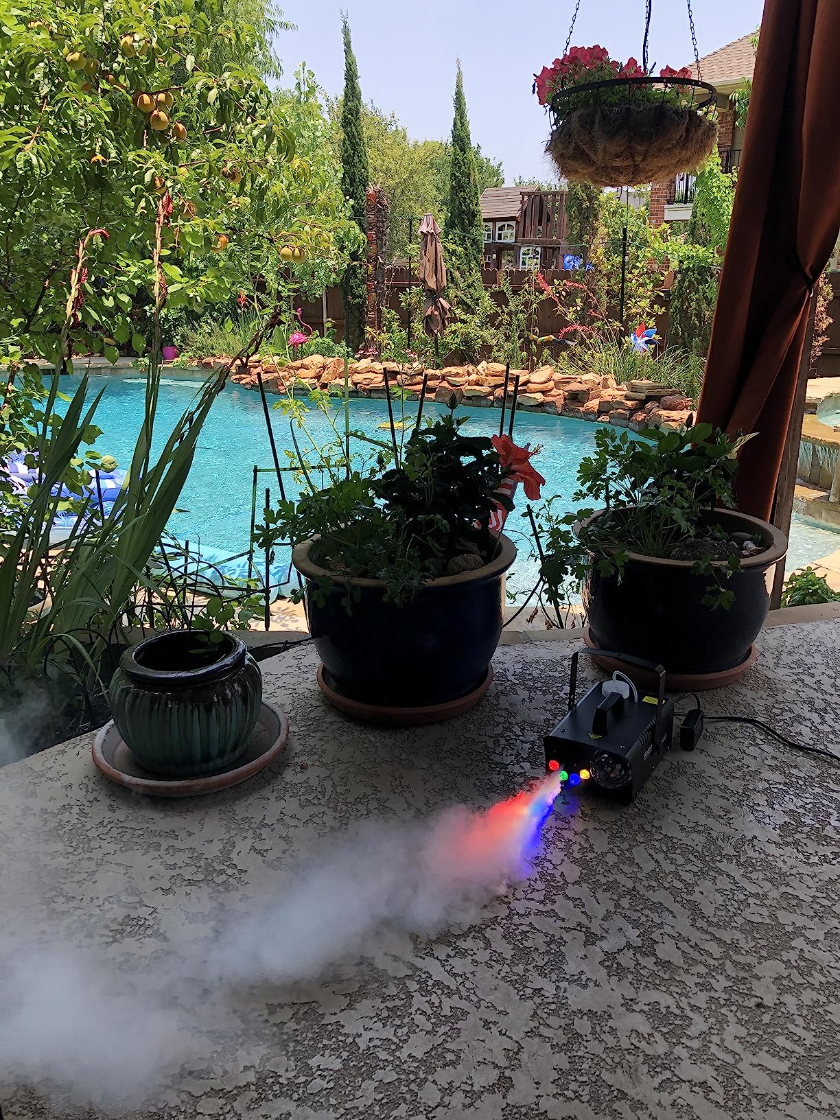 1000W DMX512 Fog Machine with Wireless Remote (Instant Color+Fog Sync), 6 RGB LED Smoke Machine with Wired Timer Control for Wedding First Dance, DJ Stage Lighting & Halloween Party customer photo 1