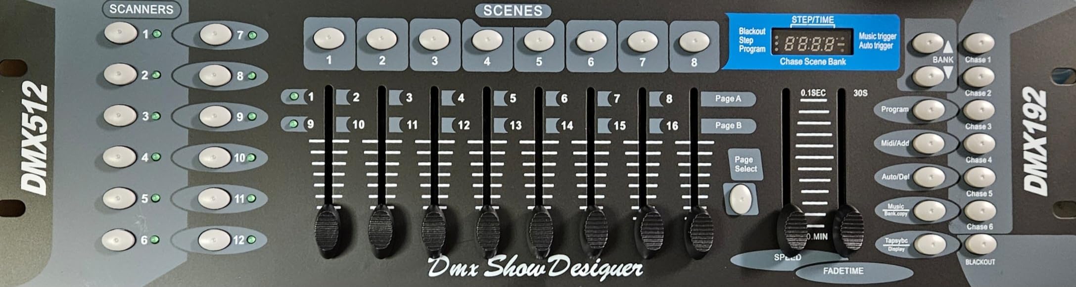 192-Channel DMX512 Controller Board, Lighting Mixer DMX Console for Stage Lights & Effect,DJ Disco, Night Club, Bar and Live Show Events customer photo 2