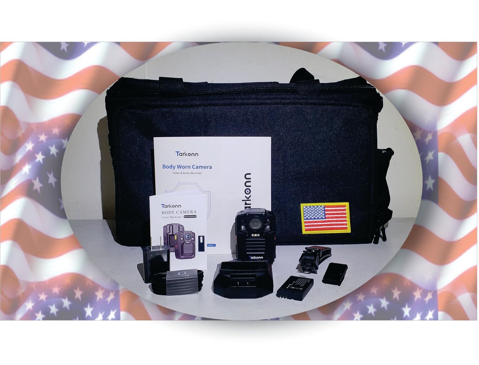 Body Camera with GPS, 4K/2160P Body Cam, 2PCS 1950MAH Batteries, Night Vision & H.265, 128G Police Body Worn Camera for Law Enforcement, Security customer photo 1