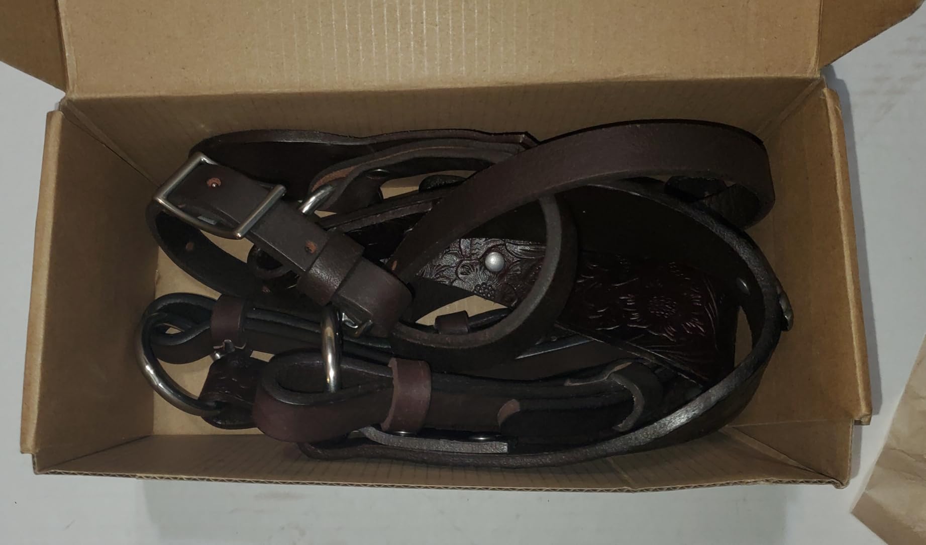 Jeereal Western Horse Breast Collar, Hand-Tooled Embossed Design for Durability - Ranch & Riding Tack for Horses, Heavy Oil-Tanned Full-Grain Leather customer photo 1