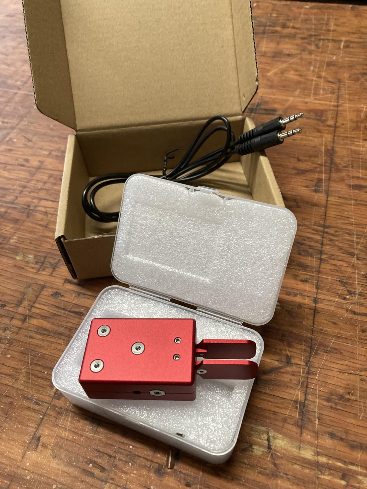 Tumd CW Paddle CW Key Handheld Tapper Key Modern Morse Double Foot (Silver) customer photo 1
