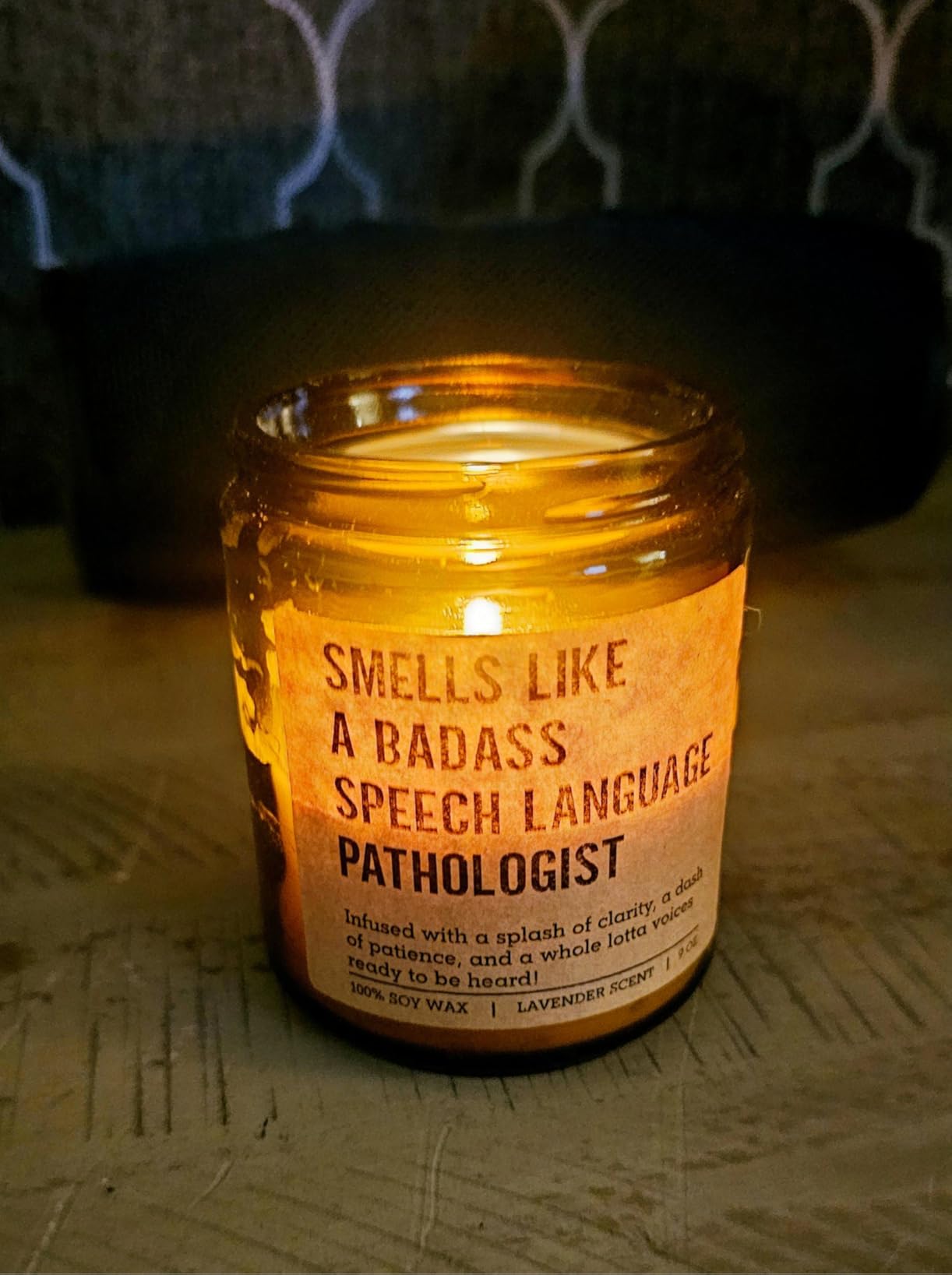 GSPY Candle, Speech Language Pathologist Gifts, SLP Gifts - Therapy Appreciation Present for Speech Therapist, Pathologist, Teacher - Mothers Day, Birthday, Graduation Ideas for SLP Student, Women customer photo 2