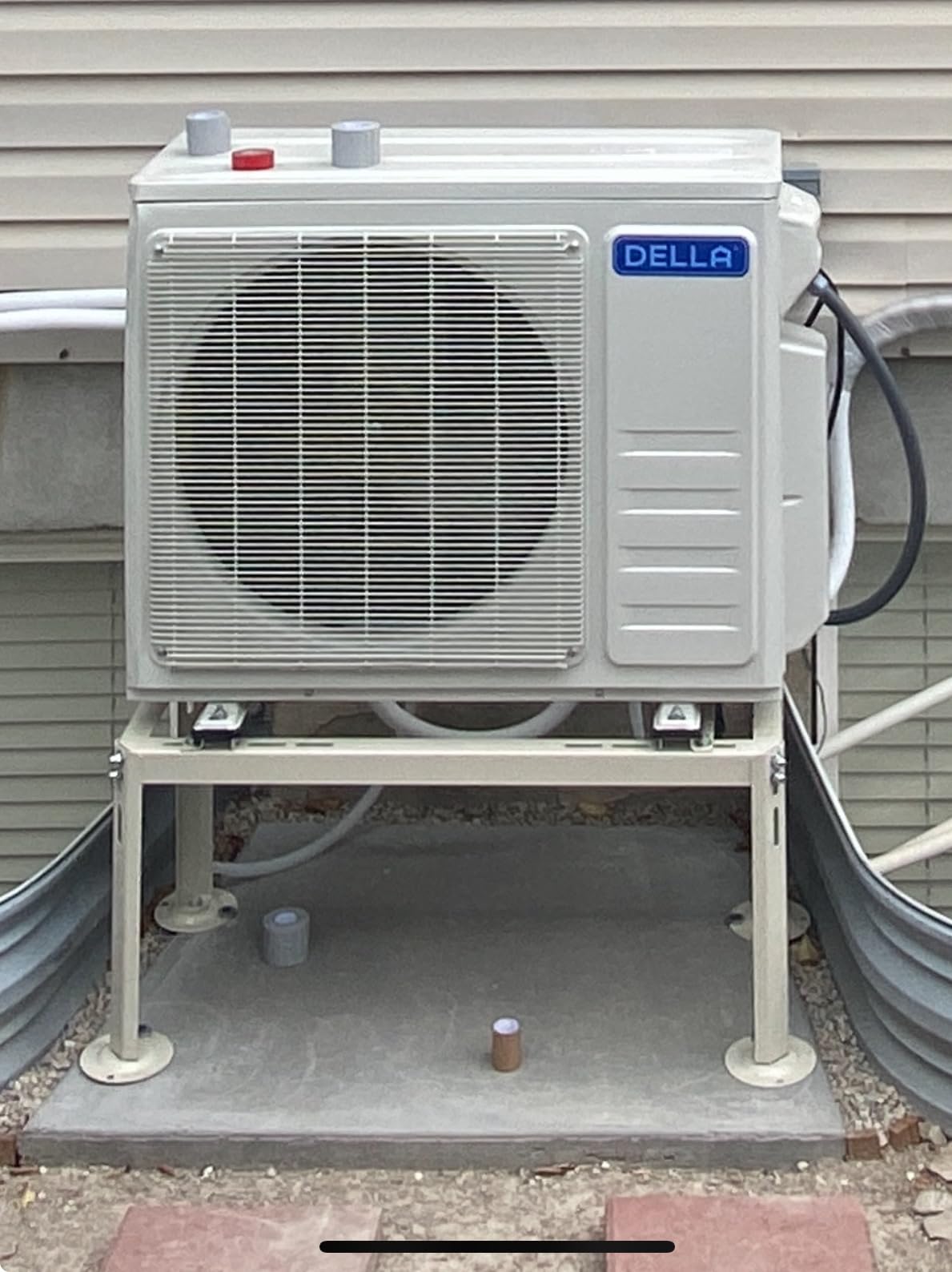 DELLA 20K BTU ODU 2 Dual Zone 9000 18000 BTU Mini Split AC, Energy Efficient, Work with Alexa, 20 SEER2 208-230V Cools Up to 1400 Sq.Ft Wifi Multi Zone Pre-Charged Heat Pump, 16ft Installation Kits customer photo 1