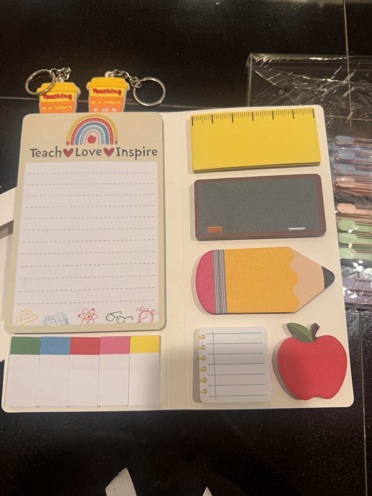 Xqumoi Speech Language Pathologist Sticky Notes Set - SLP Appreciation Self-Stick Note Pads Speech Therapy Writing Memo Pad Page Marker Bookmarker School Office Supplies Thanksgiving Christmas Gift customer photo 1