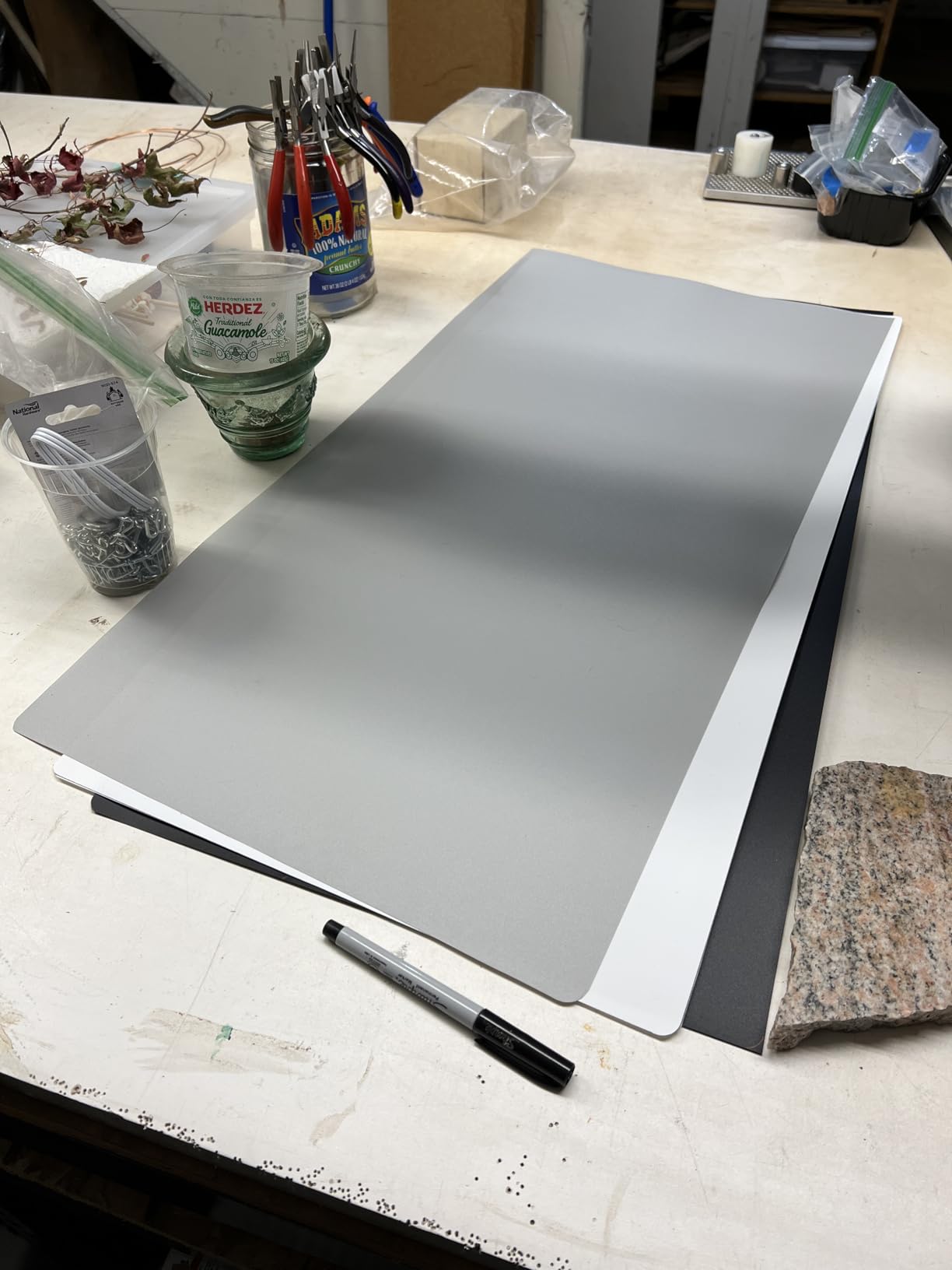 Meking 31.5x59.06 Inch PVC Backdrop, Matte Grey Background for Photography Vinyl Backdrops for Product Photography,Portrait Shoots and Photo Studio customer photo 2