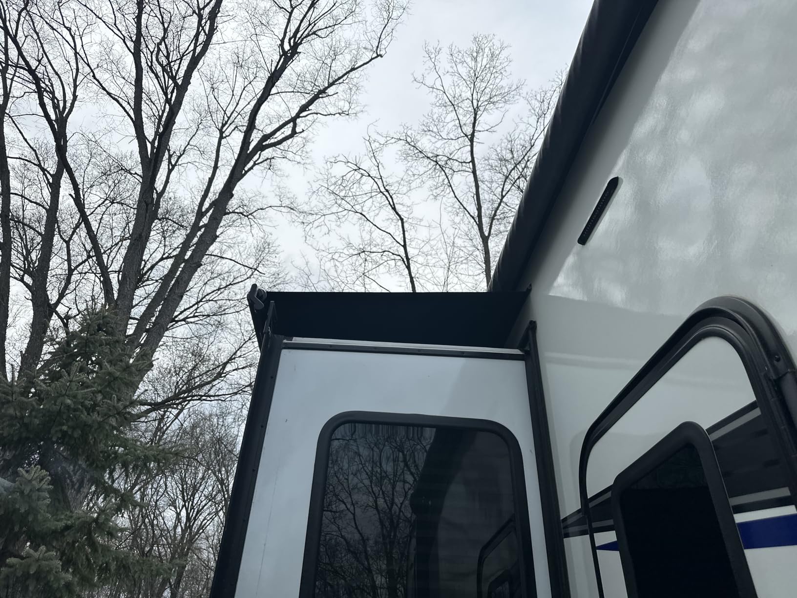 Suncode RV Slide Topper Awning Complete Kit Universal Fit for RV Slide-Out, Slide Out Protection for RVs, Campers & Travel Trailers - Black, 7'1