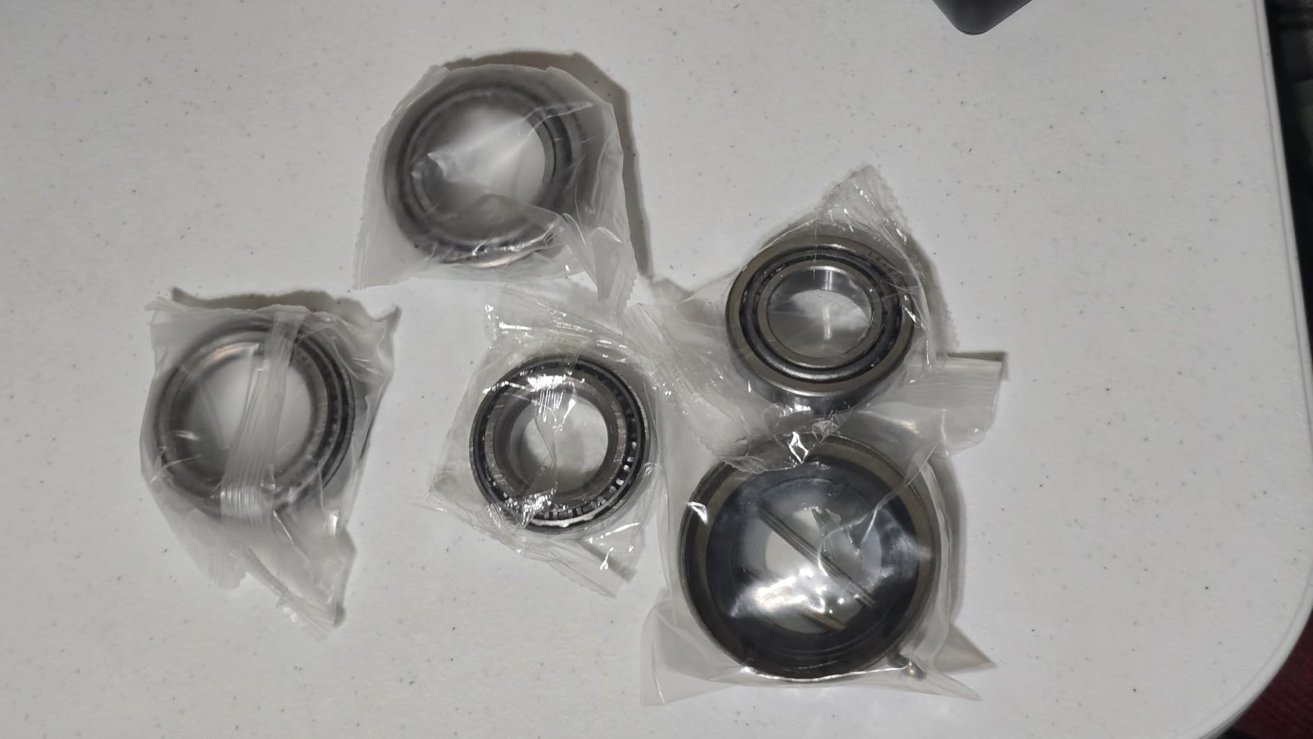 2 Pack Trailer Bearings Kit, High Speed and Rotary Quiet, L68149 L44649 Trailer Axle Bearings Kit, Fits for 1-3/8'' to 1-1/16'' 3500 Lbs Trailer Axle 1.719'' Grease Seal 10-19#84 Spindle customer photo 2