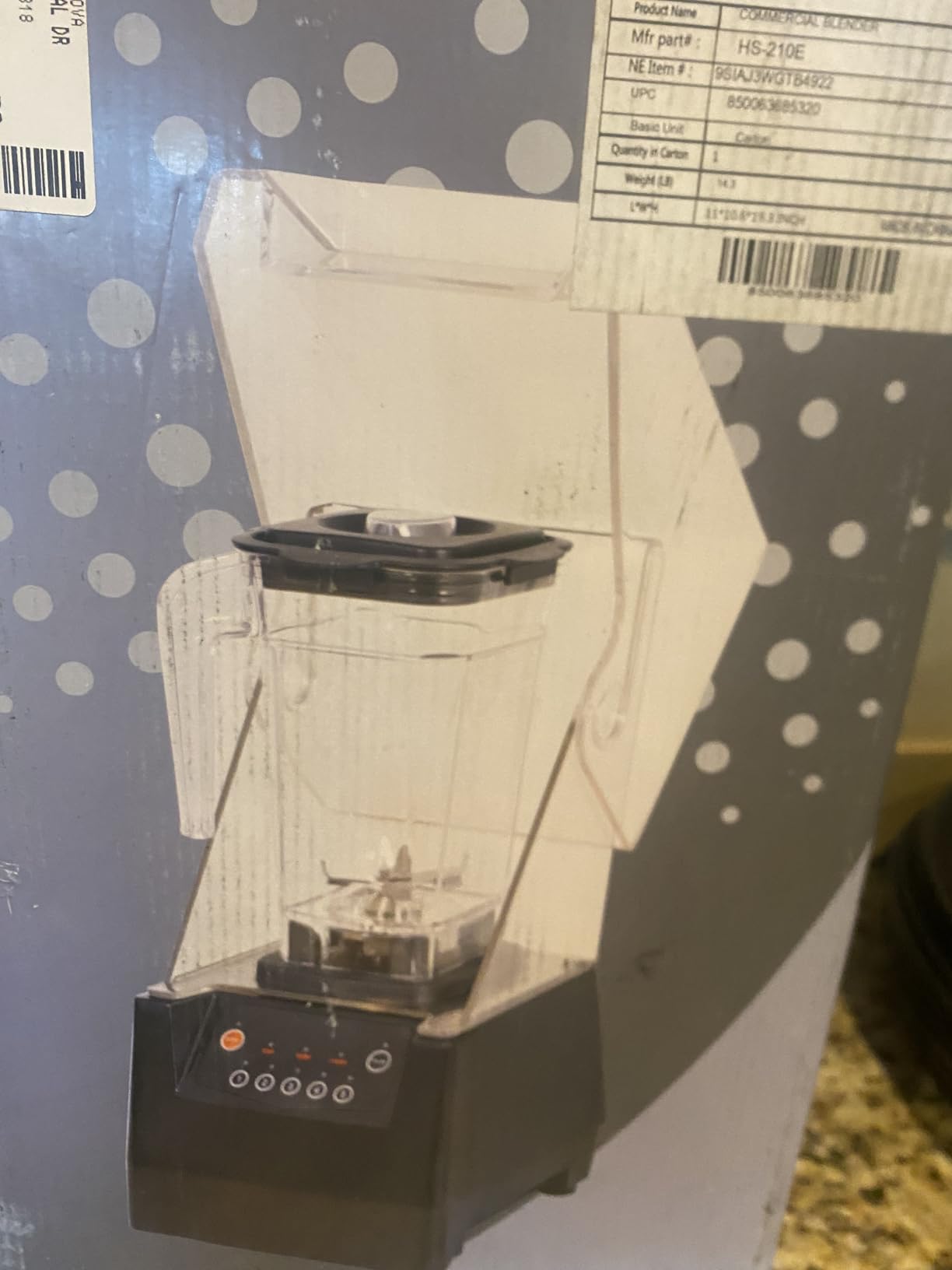 SYBO HS-210E Professional-Grade Commercial Blender With Quiet Shield 2HP 48oz customer photo 2