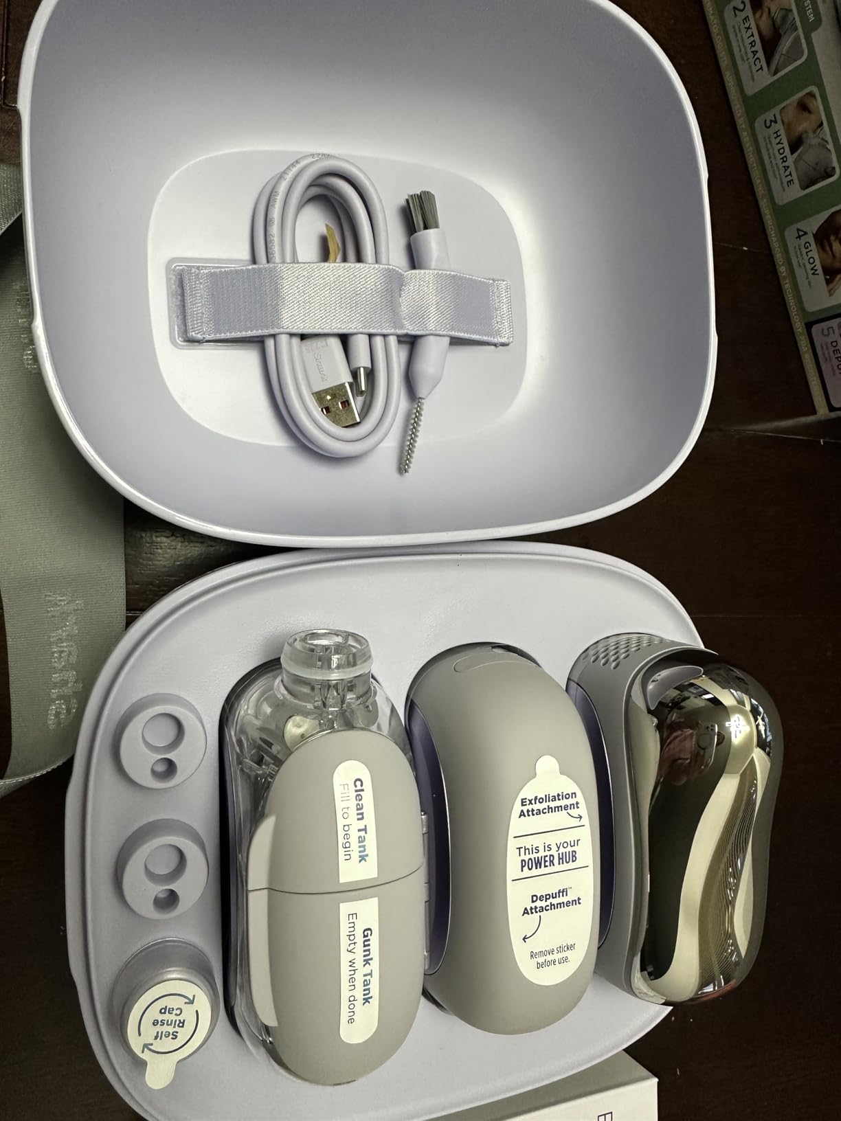 Shark FacialPro Glow at-Home Hydro-Powered Facial System with DePuffi Hot & Cold Therapy - Professional Spa Skincare Device for Pore Cleansing, Hydration, & Radiant Glow customer photo 1