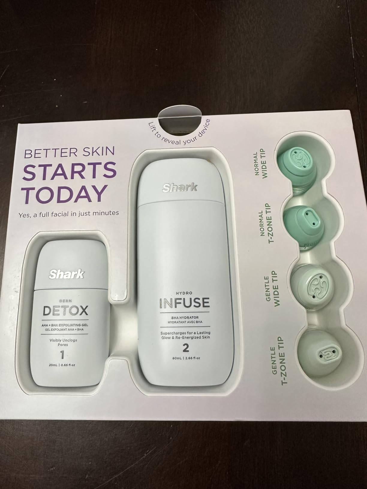 Shark FacialPro Glow at-Home Hydro-Powered Facial System with DePuffi Hot & Cold Therapy - Professional Spa Skincare Device for Pore Cleansing, Hydration, & Radiant Glow customer photo 2