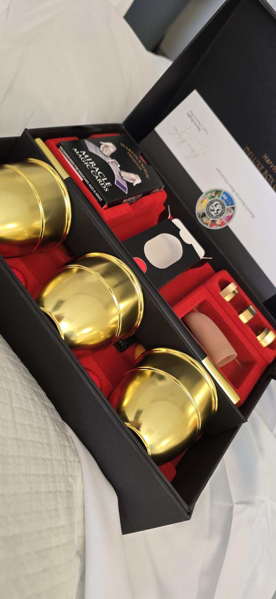 Marvin's Magic - Signature Deluxe Box of Tricks | Executive Set of Magic Tricks | Magic Set for Beginner and Experienced Magicians | Magician Supplies Include Mystical Magic Cards, Dynamic Coins customer photo 1