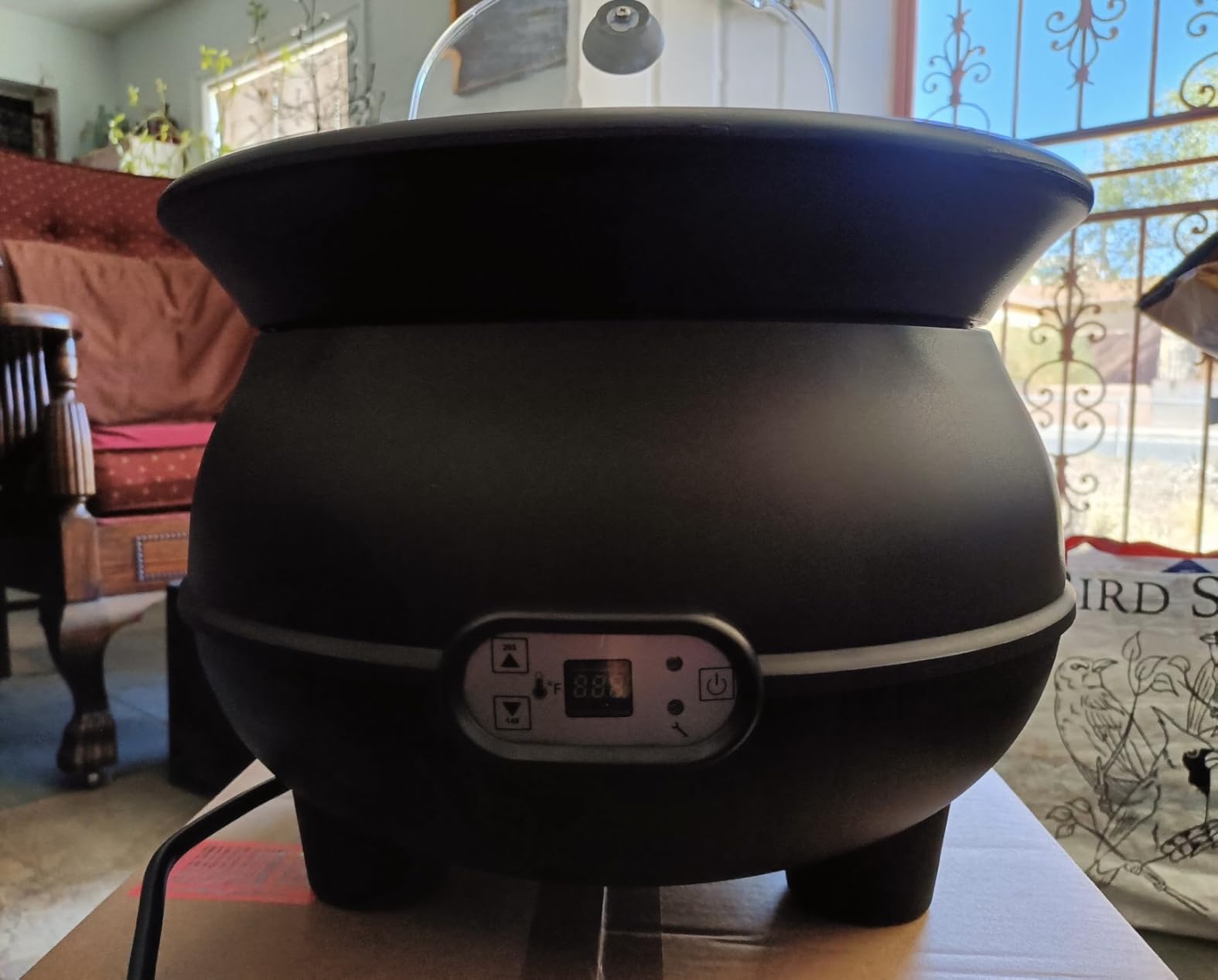 YUANHAO 8 Qt. Black Soup Kettle Warmer - 120V, 450W customer photo 2