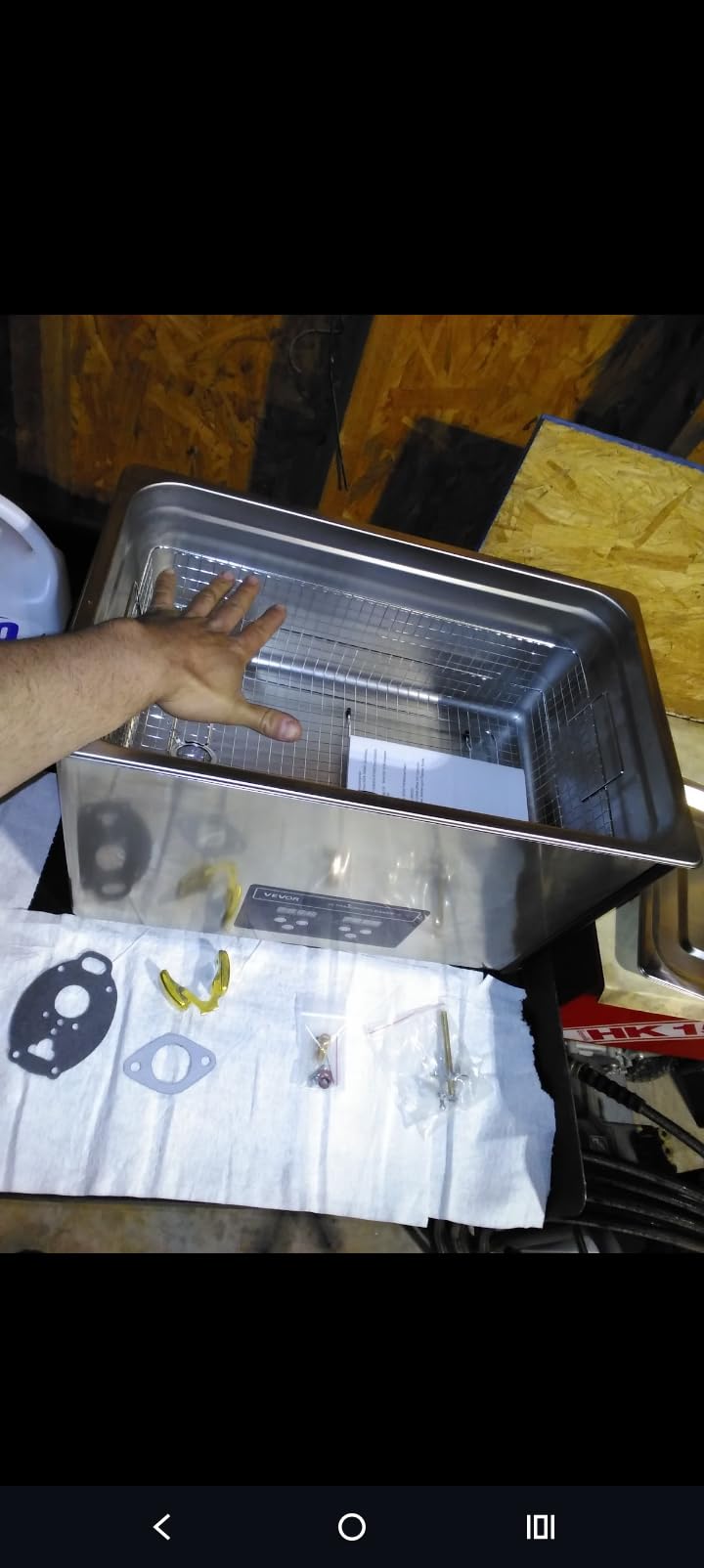 VEVOR 15L Ultrasonic Cleaner, Professional Ultrasonic Cleaner Machine with Cleaning Basket & Digital Display, 240W Stainless Steel 40kHz Industrial Cleaning Machine for Parts, Carburetors, Instruments customer photo 2