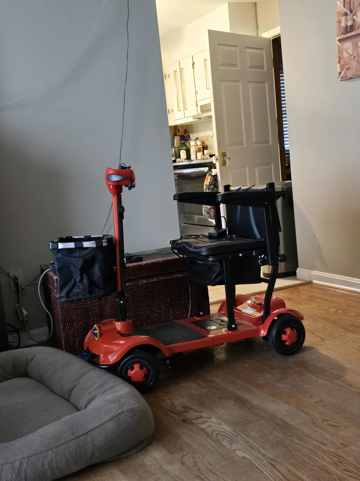 LIFEMAGIC Electric Mobility Scooter 24 Mile Long Range, 42lb Ultra Lightweight Folding Electric Scooter for Seniors, Travel-Friendly with Removable Basket, Cruise & Airline Approved customer photo 1