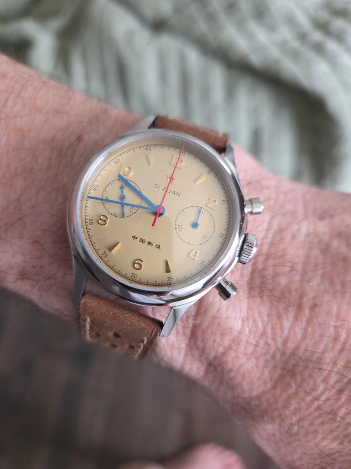 SEAKOSS Retro-Chronograph 1963 Original Seagull ST1901 Movement Men Mechanical Watch Hand Winding Sapphire & Acrylic Mirror Pilot Wristwatch customer photo 1