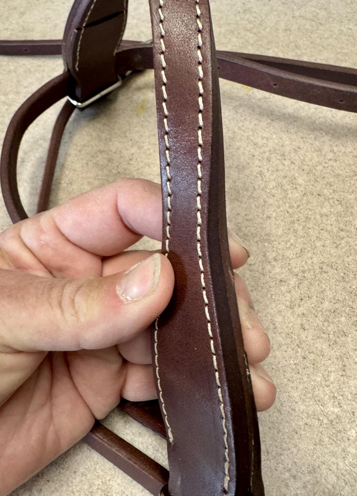 Jeereal Premium Leather Western Horse Tack Headstall - Handcrafted for Ranch Work, Trail Riding & Training customer photo 1