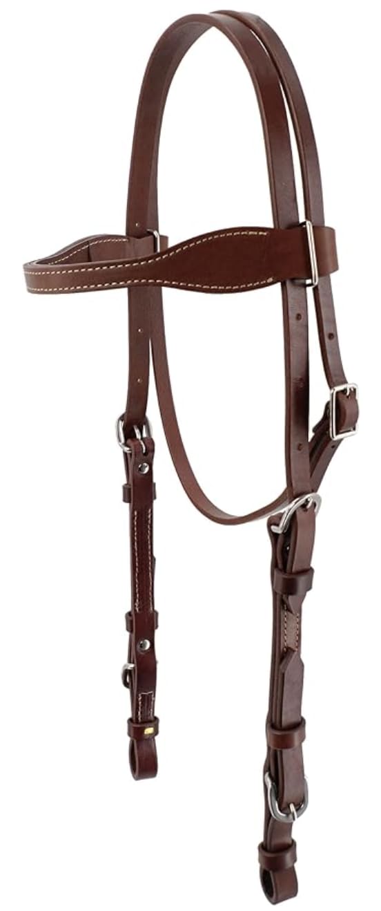 Jeereal Premium Leather Western Horse Tack Headstall - Handcrafted for Ranch Work, Trail Riding & Training customer photo 2