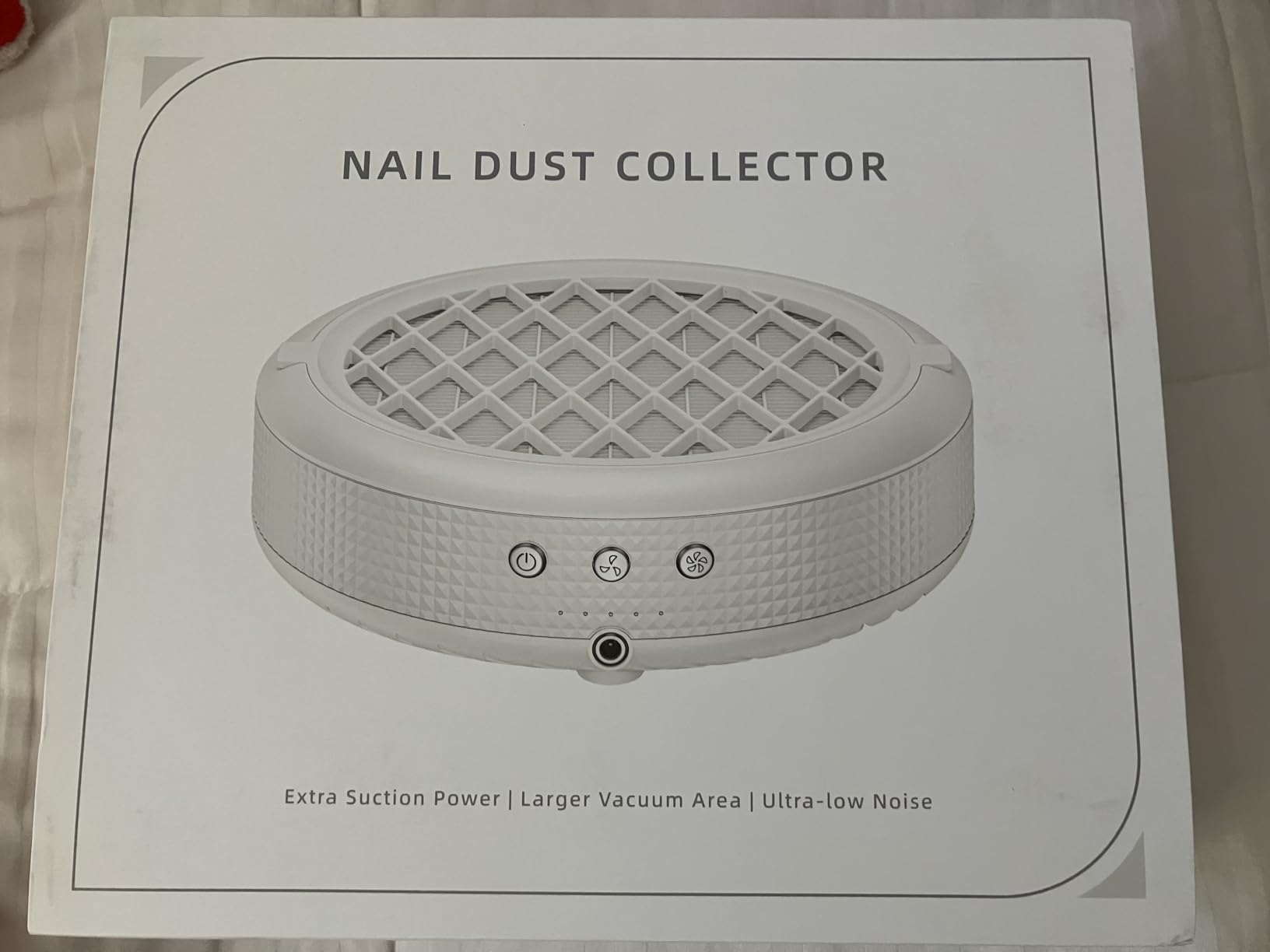 Nail Dust Collector, 7.8in Vacuum Area & 4 Speed Powerful Dust Collector Nail Tech with Reusable Filter, Nail Dust Fan Suction Machine for Acrylic Gel Nail Polishing at Home & Slaon customer photo 1