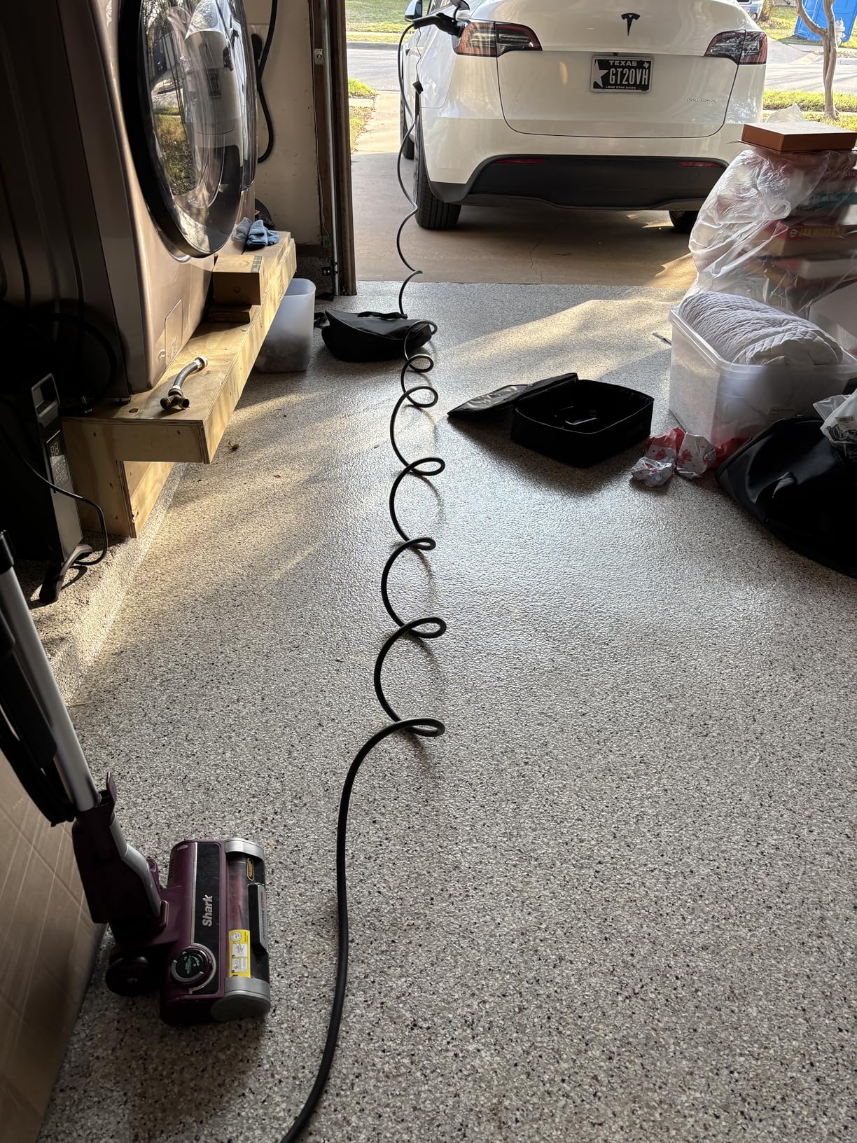 Level 1&2 EV Charger, 25ft Cable, 16Amp, 110V-240V, Adjustable Current & Timer, NEMA 6-20 Plug & 5-15 Adapter for Household Socket, SAE J1772 Compatible for All PHEV/EV(Tesla Requires Adapter) customer photo 2