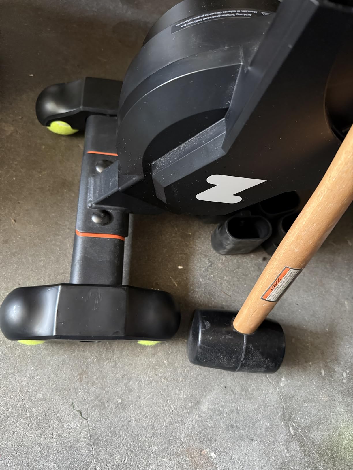 4 Pack Rocker Feet & 8 Tennis Ball Kit for Wahoo KICKR CORE 2 - Stabilize, Silence, and Elevate Your Indoor Cycling Experience customer photo 1