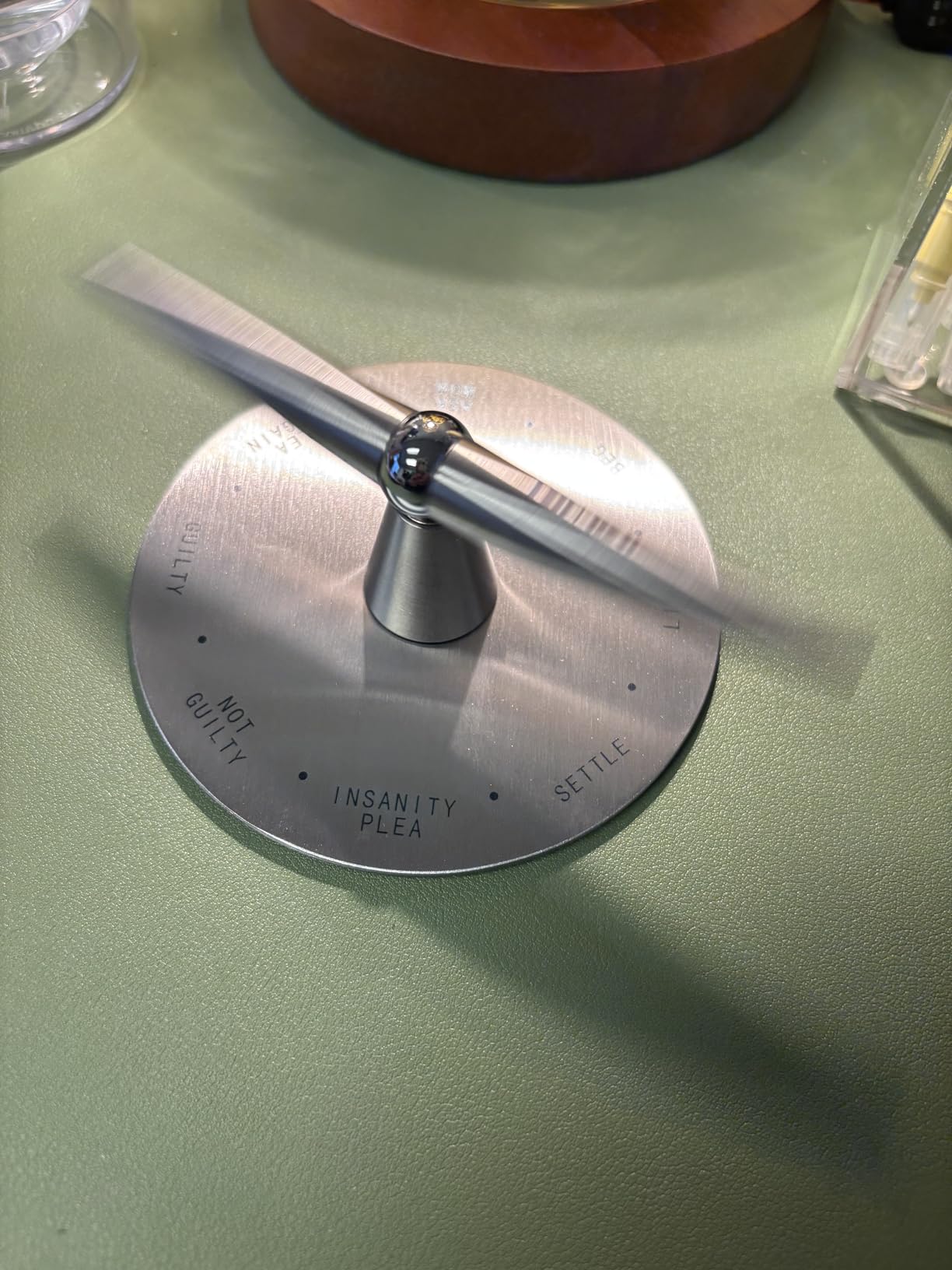 Spin Decision Pen for Legal Professionals - CNC-Machined 316L Stainless Steel Fidget Pen with Magnetic Stand | Smooth Gel Ink Writing | Legal-Themed Decision Spinner & Stress-Relief Desk Gift customer photo 2