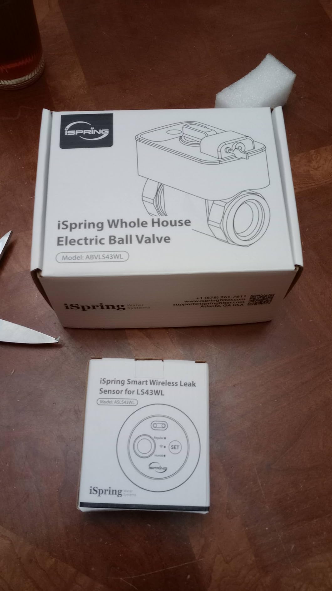 iSpring LS43WL Smart Leak Shut-Off System, Automatic Water Leak Detector with 1 Wired & 1 Wireless Sensor, Whole-Home Water Damage Protection customer photo 2
