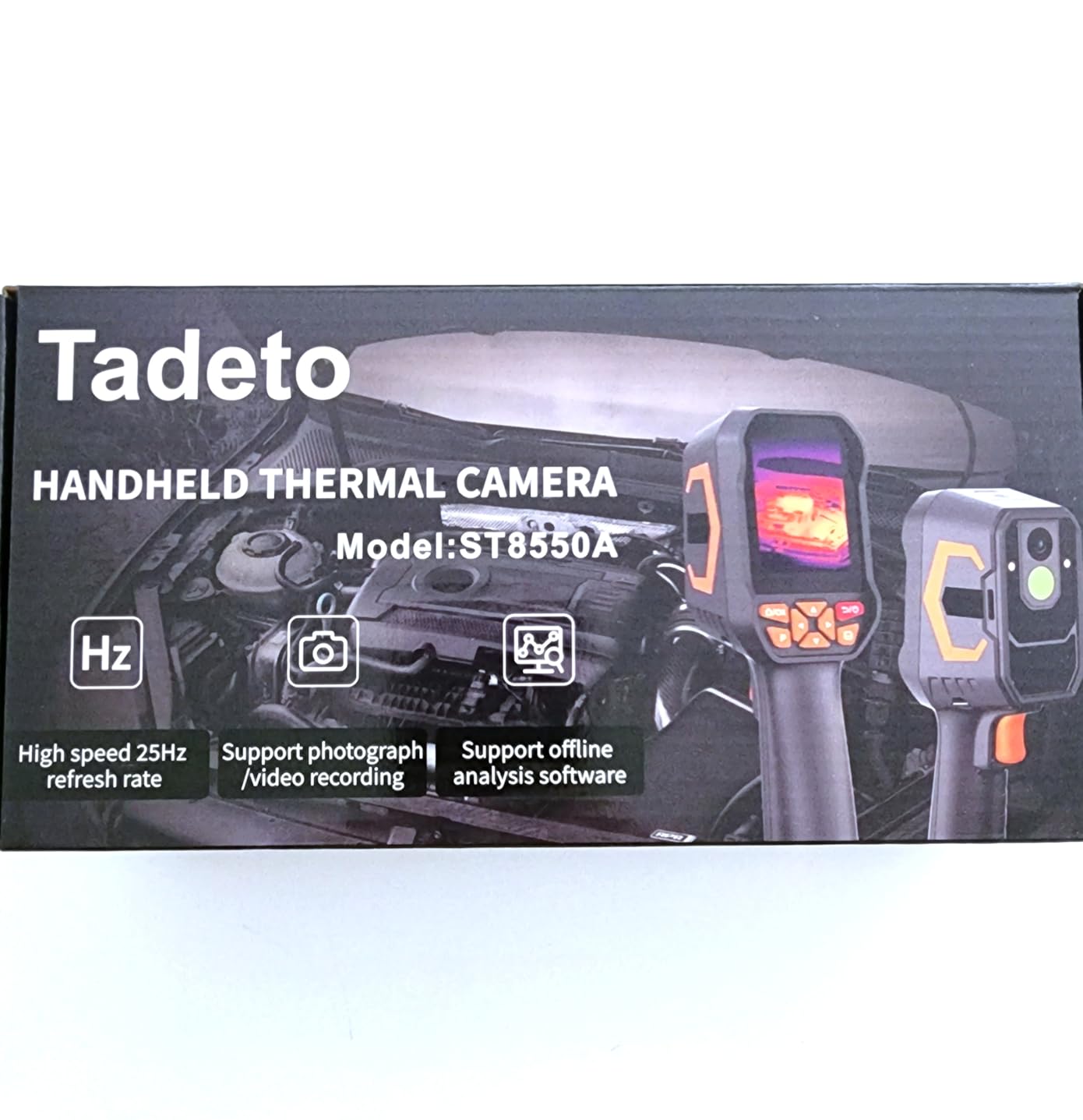 Tadeto Infrared Thermal Camera, Thermal Imaging Camera with Laser Pointer, 256*192 TISR Resolution IR Camera with 320*240 LCD Screen and 9 Thermal Palettes for Electrical/AC/HVAC/Pet/Home Inspection customer photo 1