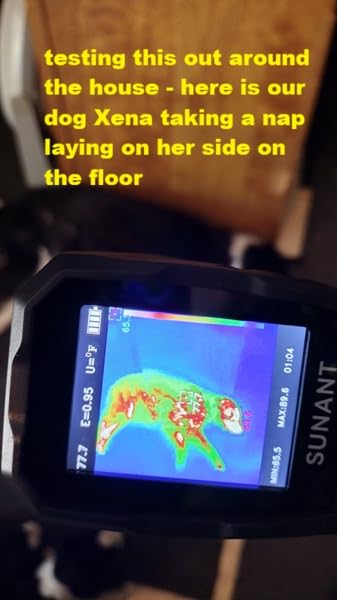 SUNANT Infrared Thermal Imaging Camera, 240x240 TISR Resolution, 25Hz Refresh Rate, -4°F to 1022°F, Adjustable Emissivity, Hot/Cold Spot Detection, LED Light for HVAC, Electrical & Home Inspection customer photo 2