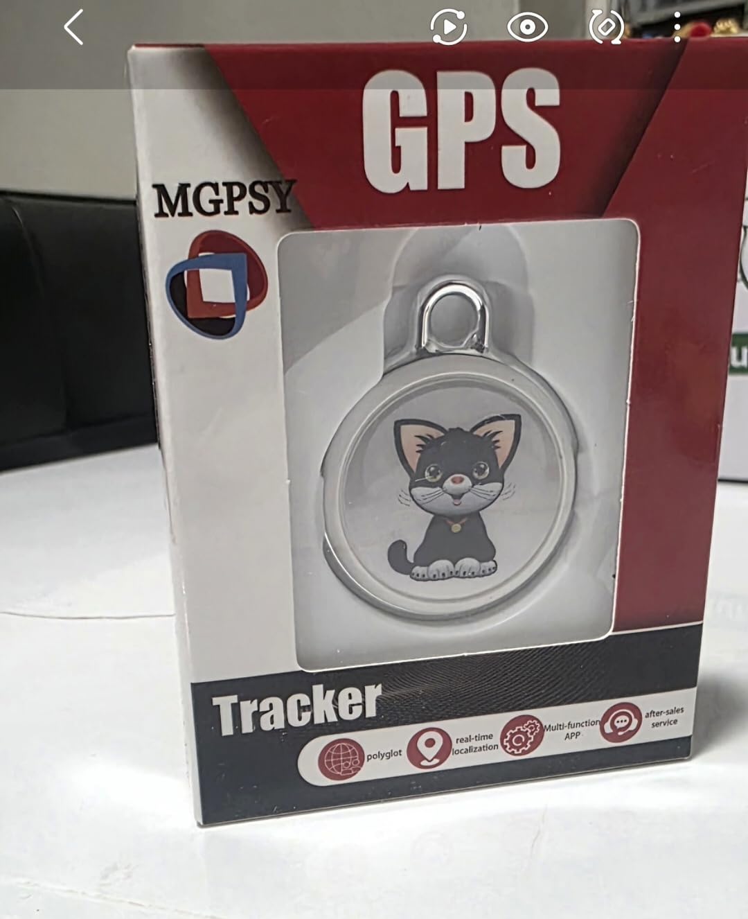 GPS Tracker for Dogs, Mini Cat Tracker, Smart Pet Tracker, Real-Time Tracking & Anti-Lost Alerts, No Monthly Fee, No SIM Card, Waterproof & Drop-Proof, 365-Day Battery Life, Works with iOS & Android customer photo 1