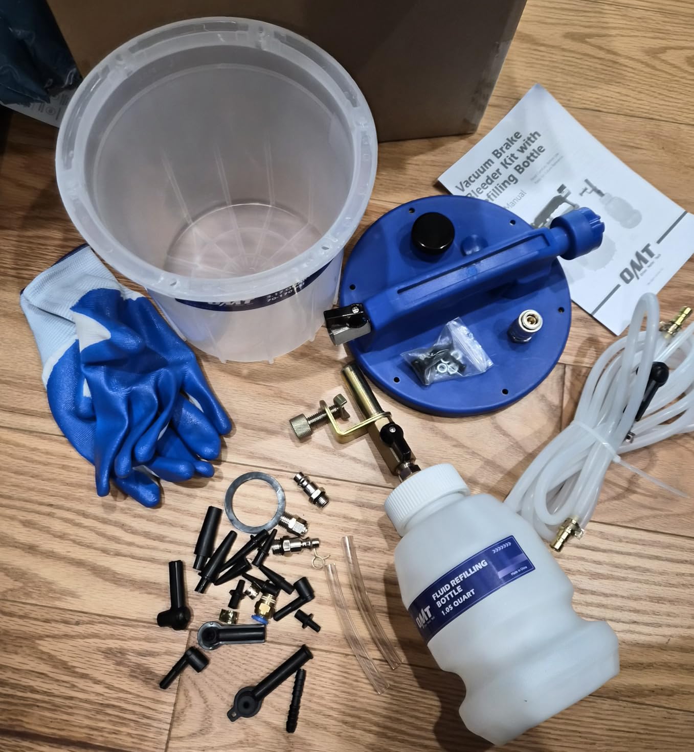 Orion Motor Tech 2L Vacuum Brake Bleeder Kit with 2.1 qt Extractor 1L Refilling Bottle 19 Adapters customer photo 1