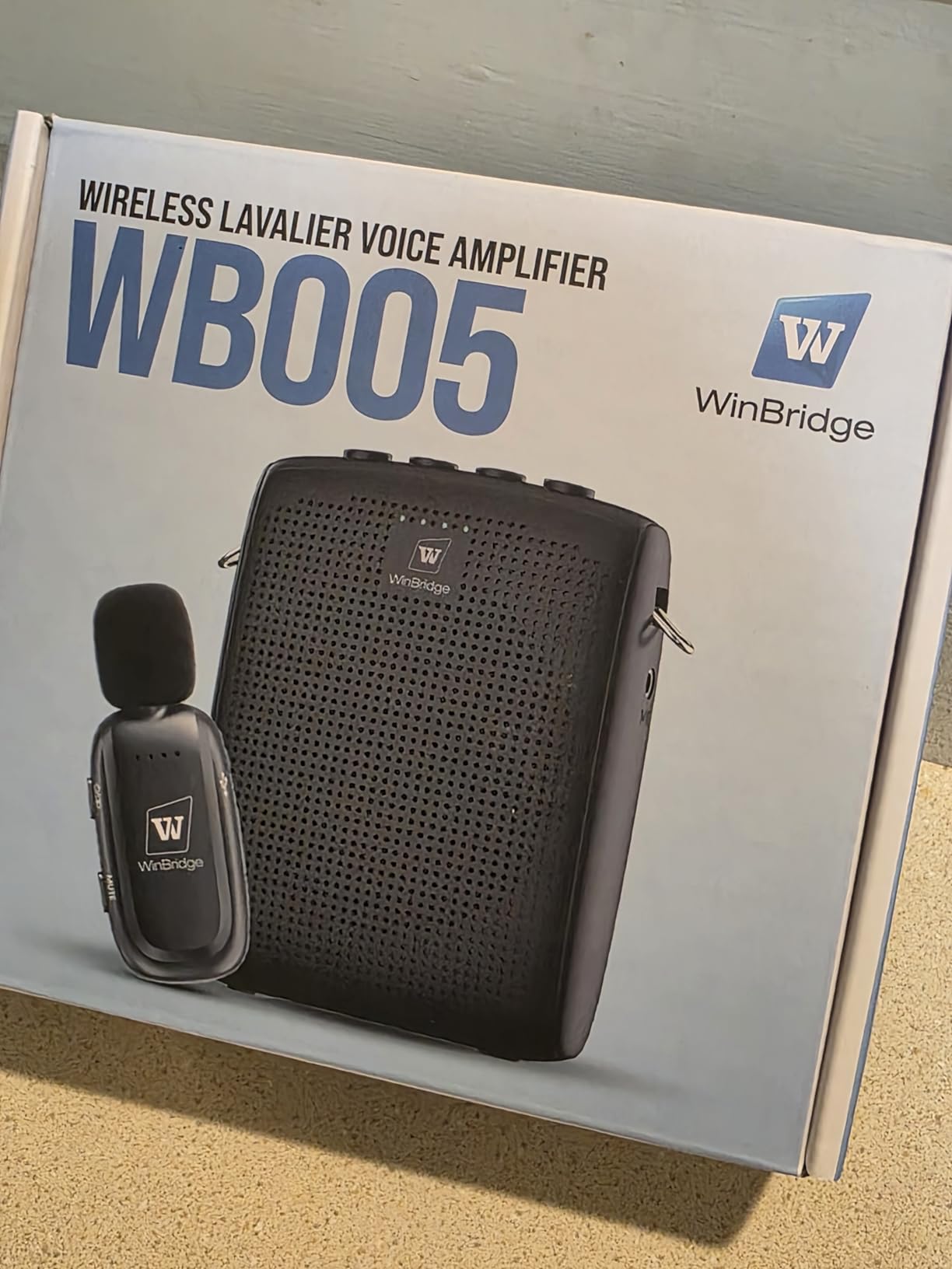 WinBridge Wireless Voice Amplifier for Teachers - Lapel Mic System Saves Your Voice | 15W Portable PA System with Bluetooth, 12H+ Battery, Auto-Pairing | No Headset, Ultra-Light 18.3g Clip Mic WB005N customer photo 2