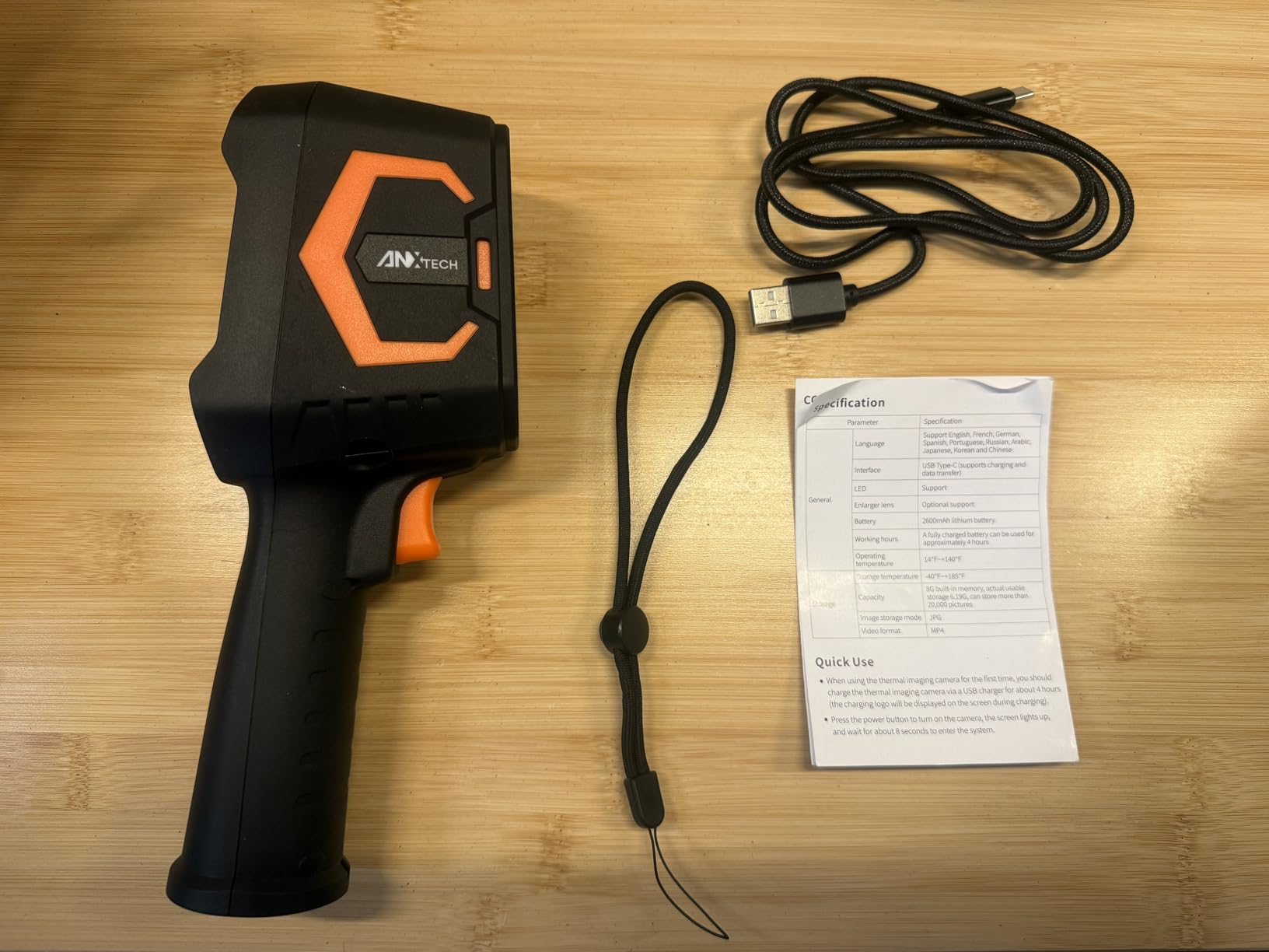 Handheld Dual Lens Thermal Imaging Camera with 2MP Visual Camera, 512x384 Super Resolution, -4°F~1022°F, PC 2D/3D Image Analysis for Hidden Water Leak Detection & Moisture Inspection customer photo 2